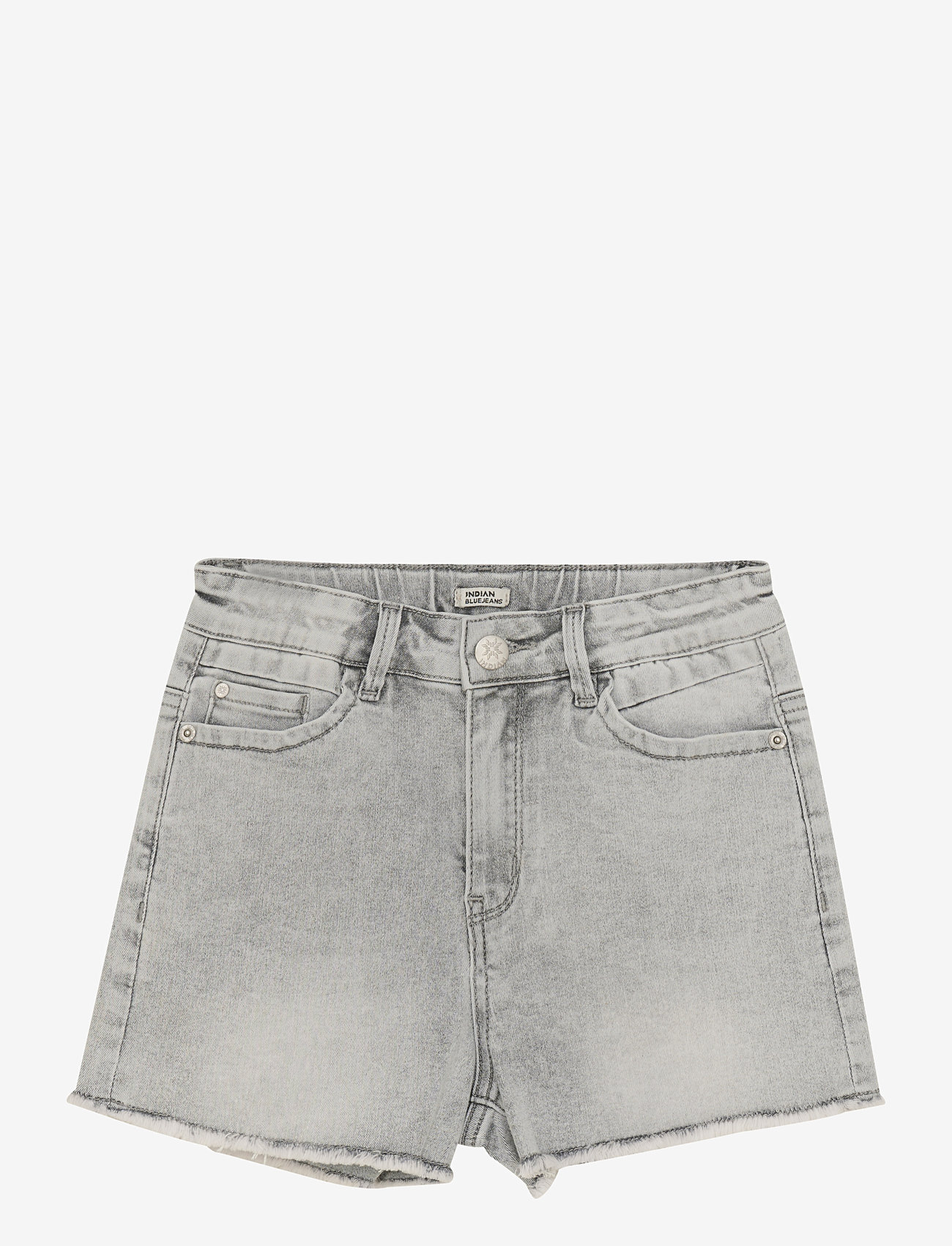 Indian Blue Jeans - Denim Shorts Wide Grey - denim shorts - light grey denim - 0