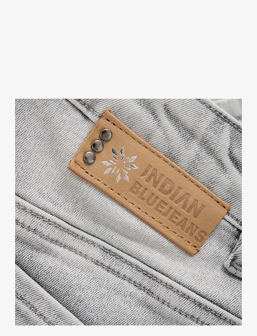 Indian Blue Jeans - Denim Shorts Wide Grey - jeansshorts - light grey denim - 2