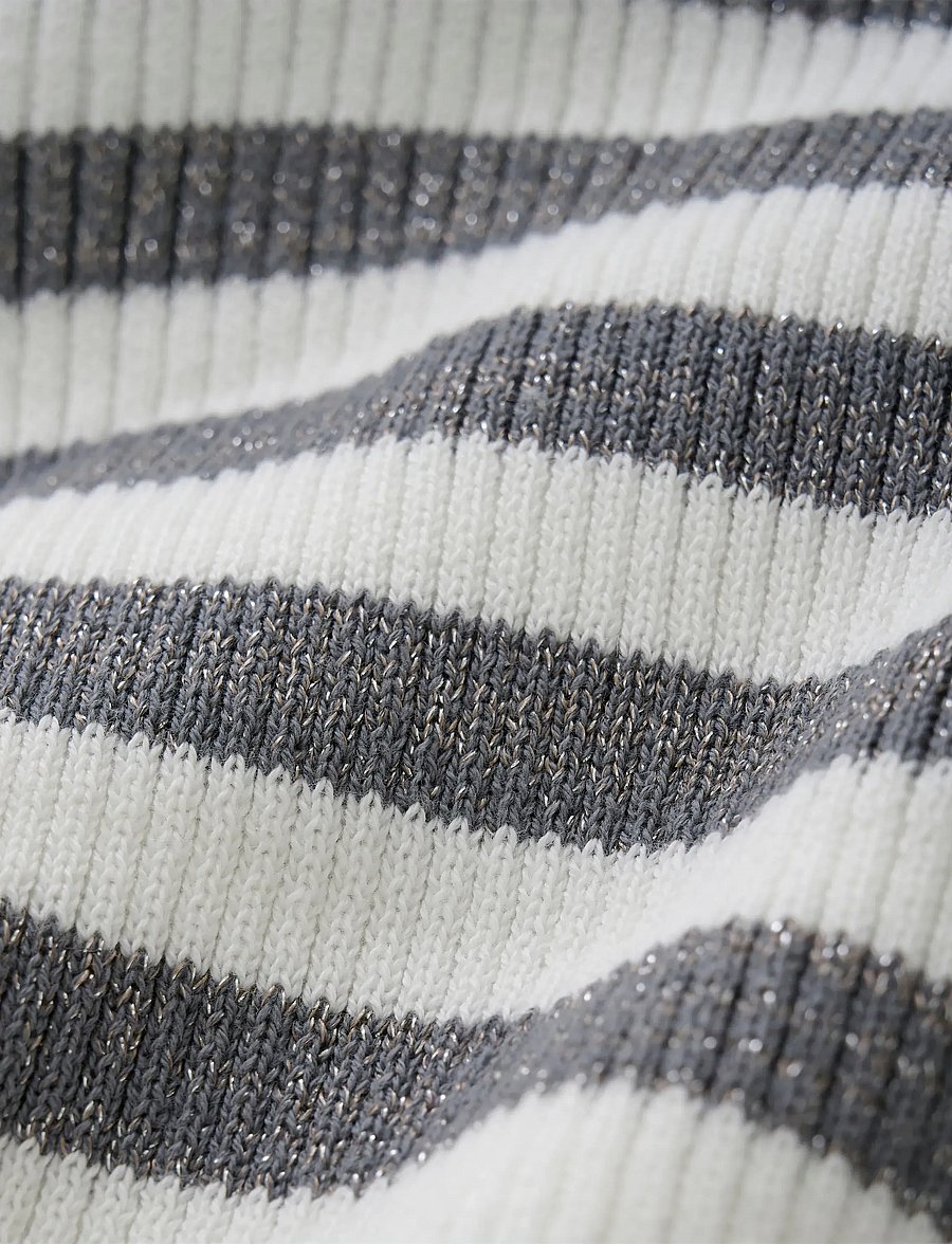 Indian Blue Jeans - Knitted Top Metallic - trøjer - cloud - 2