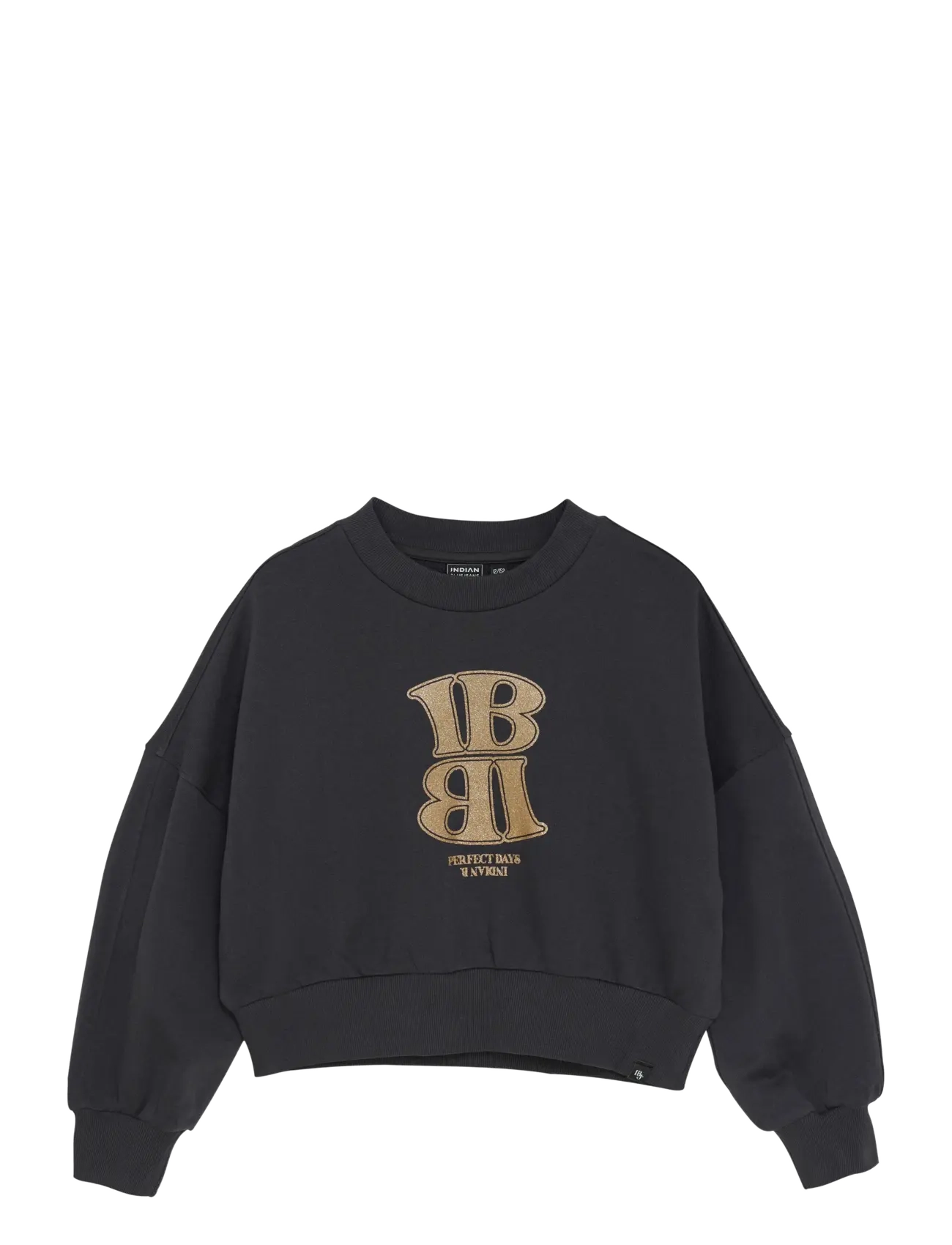 Indian Blue Jeans Sweater Lava Dye - 4 for 3 - PHANTOM / black