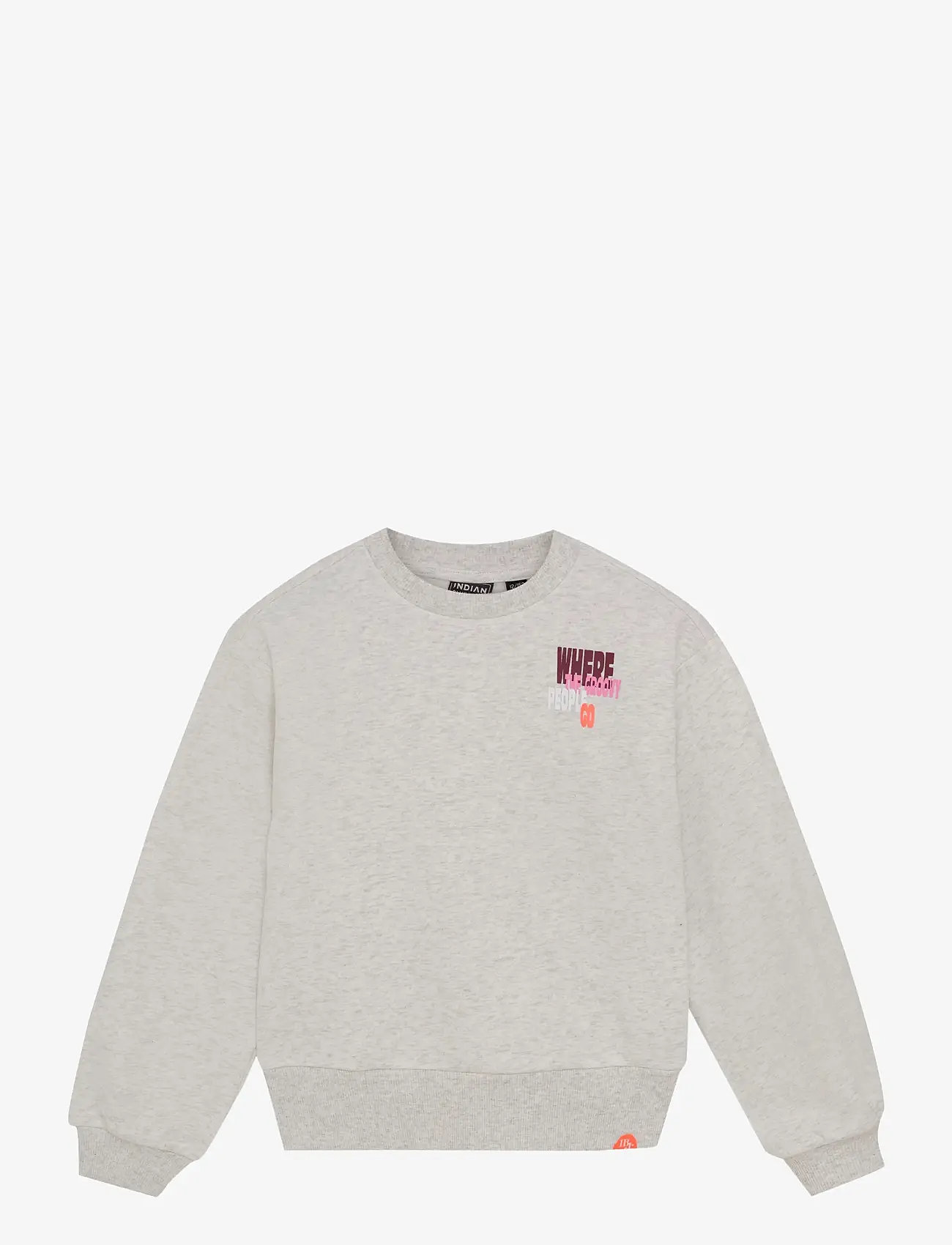 Indian Blue Jeans - Sweater Melange - sweatshirts - cloud - 1