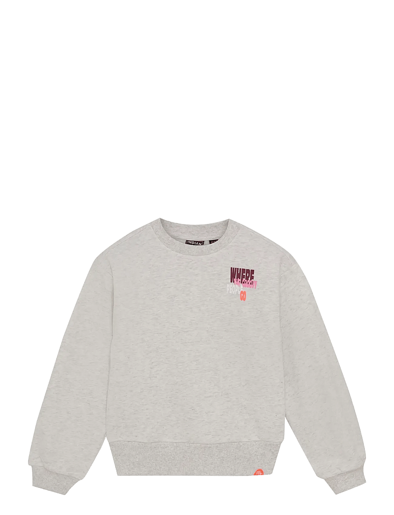 Indian Blue Jeans - Sweater Melange - sweatshirts - cloud - 1