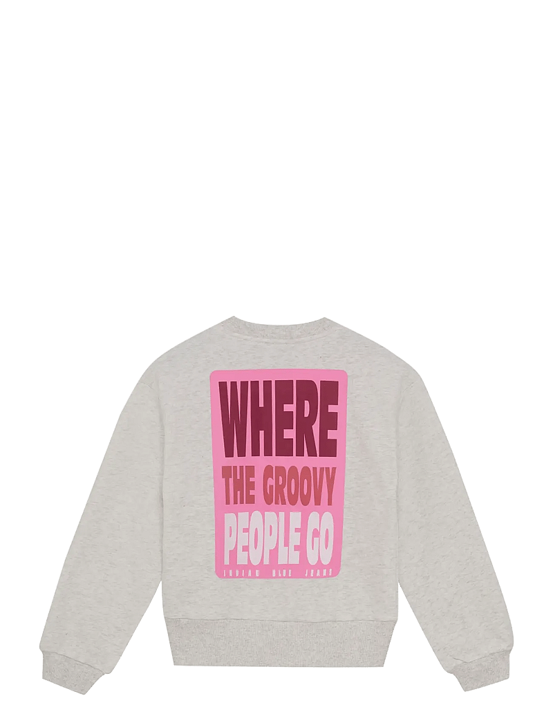 Indian Blue Jeans - Sweater Melange - sweatshirts - cloud - 2