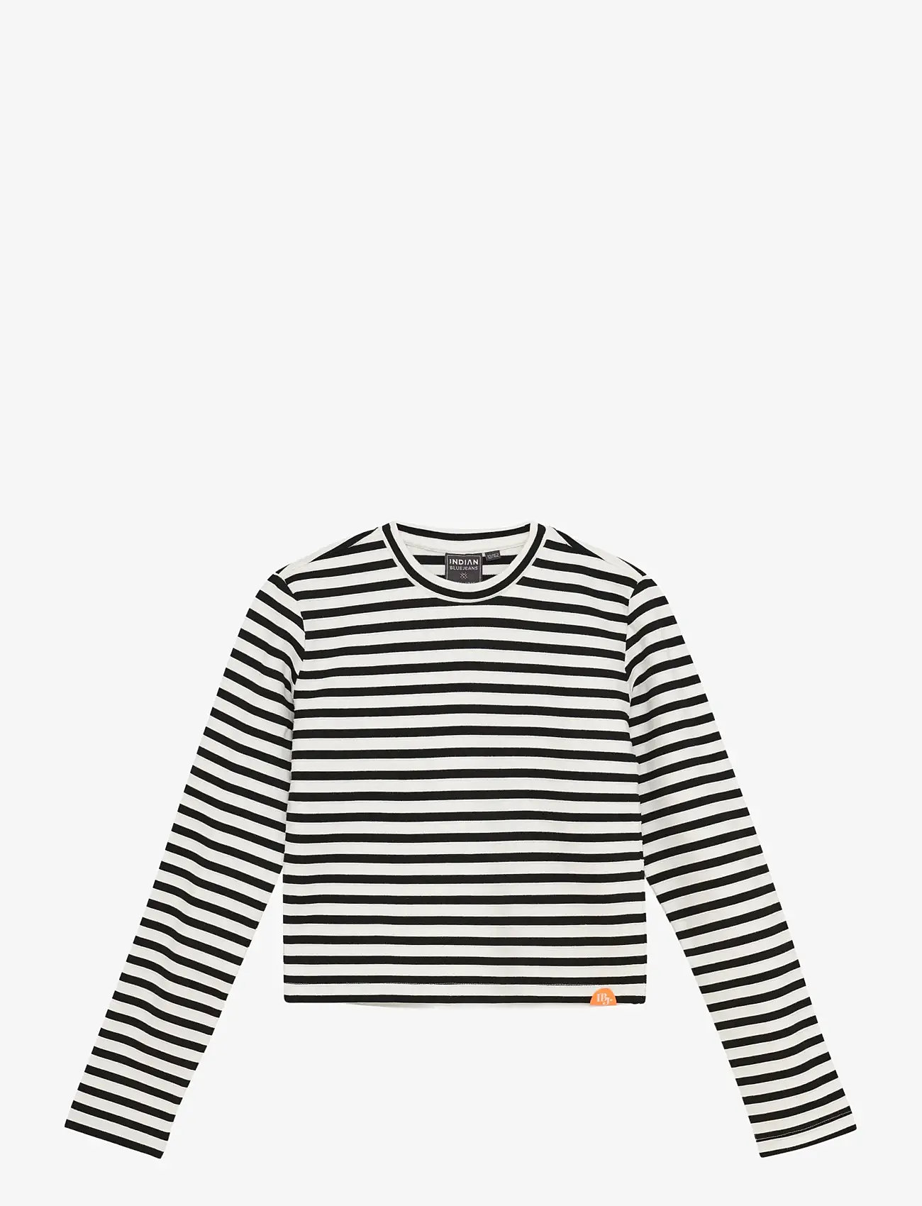 Indian Blue Jeans - Longsleeve  Stripe - långärmade t-shirts - black - 0