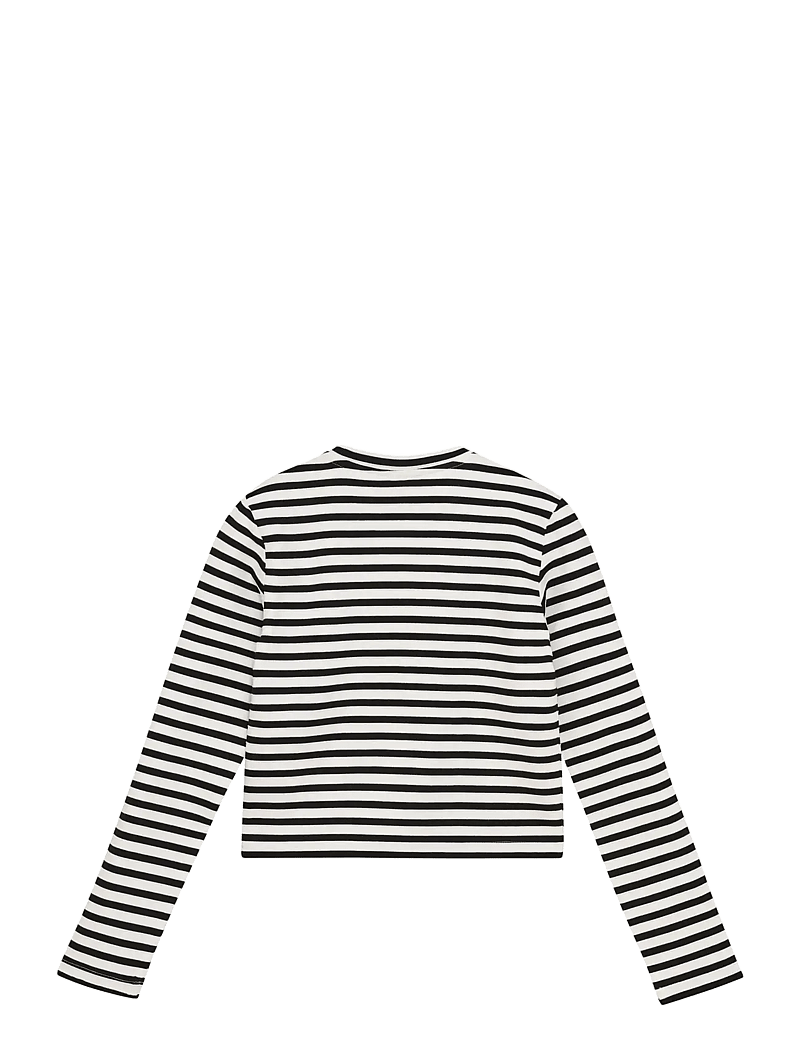 Indian Blue Jeans - Longsleeve Stripe - långärmade t-shirts - black - 1