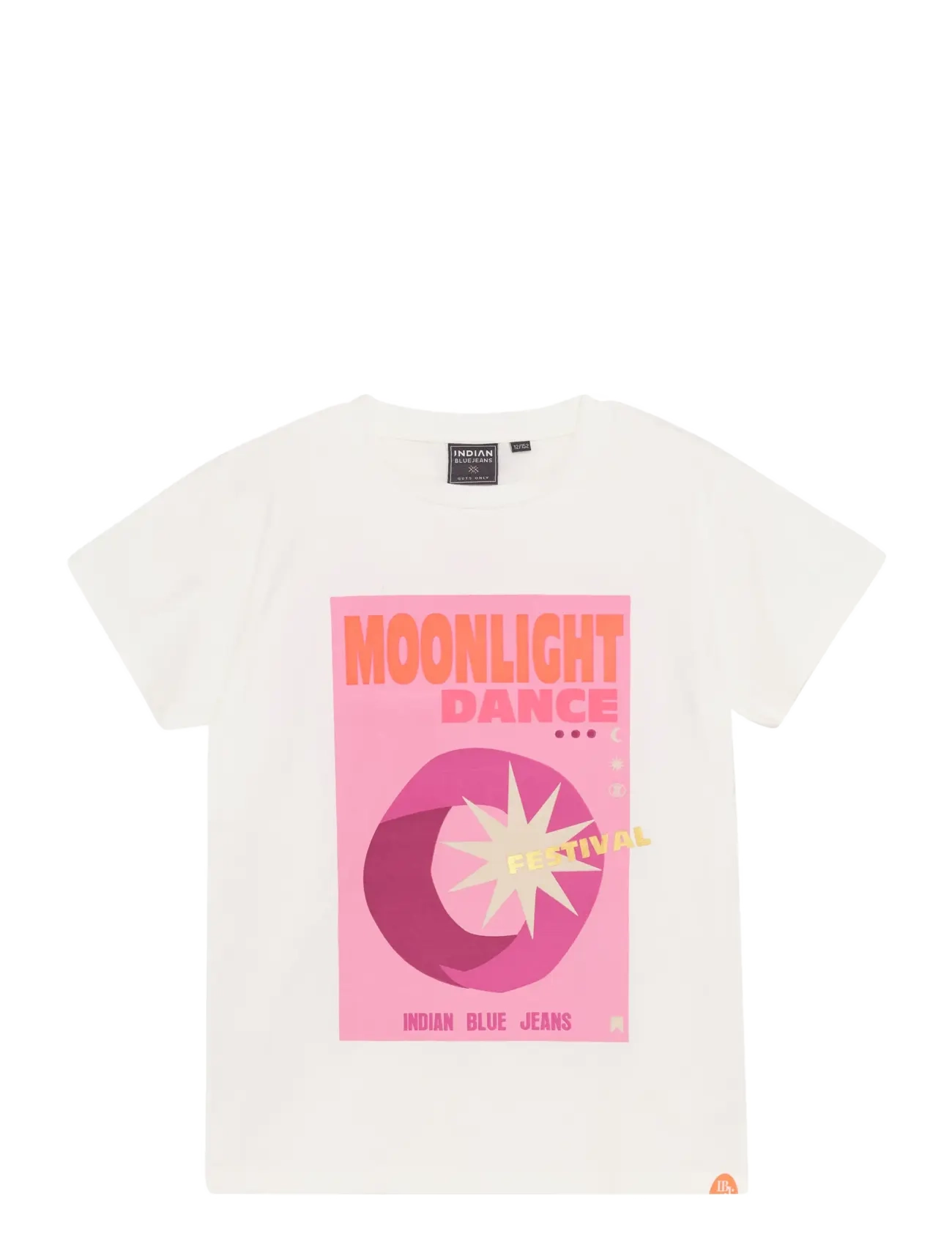 INDIAN Blau JEANS T-Shirt Moonlight Weiß - 176 - Kinder