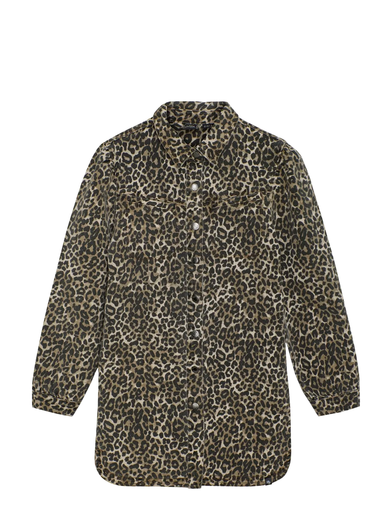 Indian Blue Jeans Dress Leopard - Kjoler & Nederdele - CORNSTALK / black