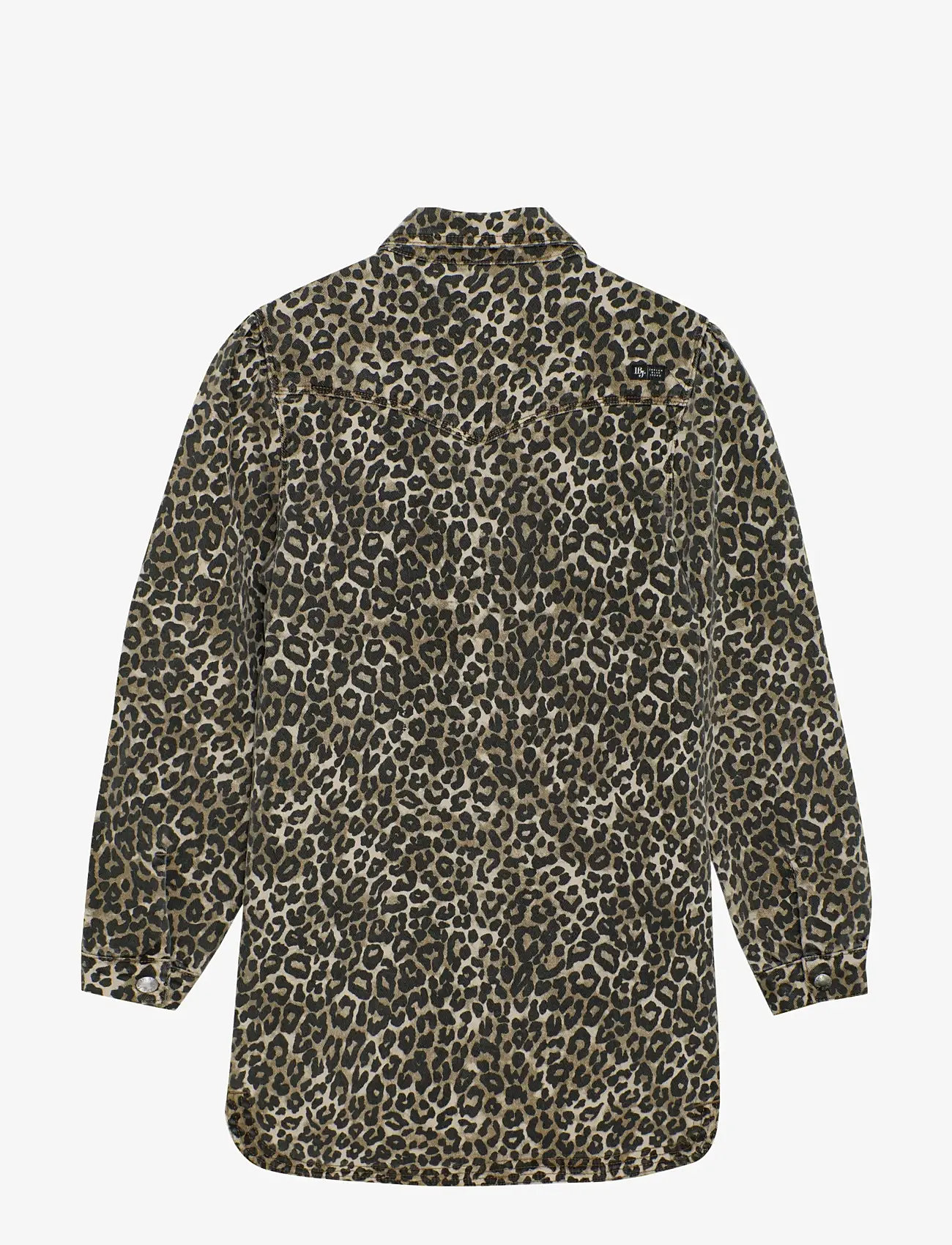 Indian Blue Jeans - Dress Leopard - långärmade vardagsklänningar - cornstalk - 2