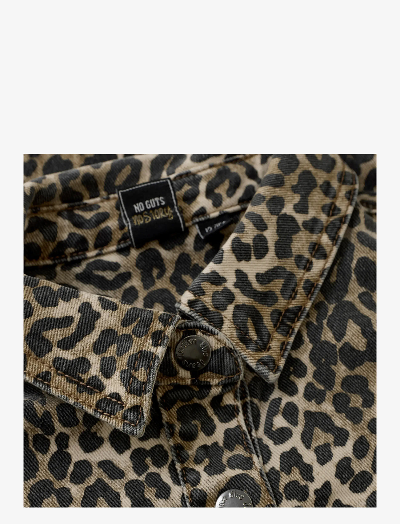 Indian Blue Jeans - Dress Leopard - långärmade vardagsklänningar - cornstalk - 3