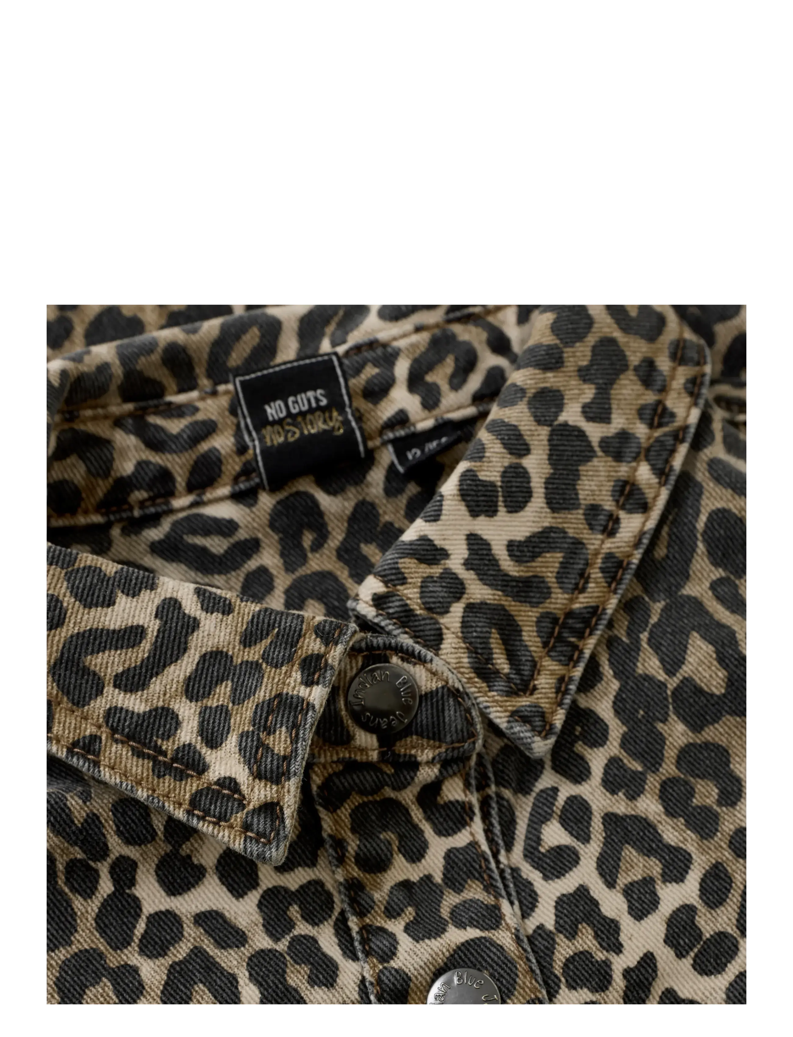 Indian Blue Jeans - Dress Leopard - långärmade vardagsklänningar - cornstalk - 3