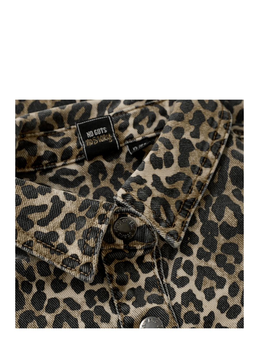 Indian Blue Jeans - Dress Leopard - långärmade vardagsklänningar - cornstalk - 3