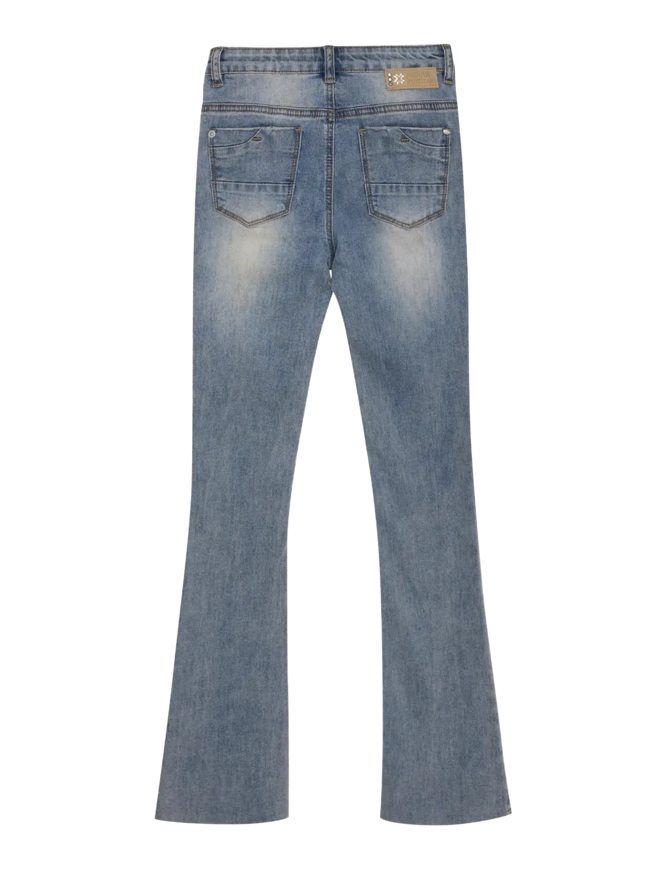 Indian Blue Jeans - Flared Fit Medium Denim - bootcut-gallabuxur - medium denim - 2