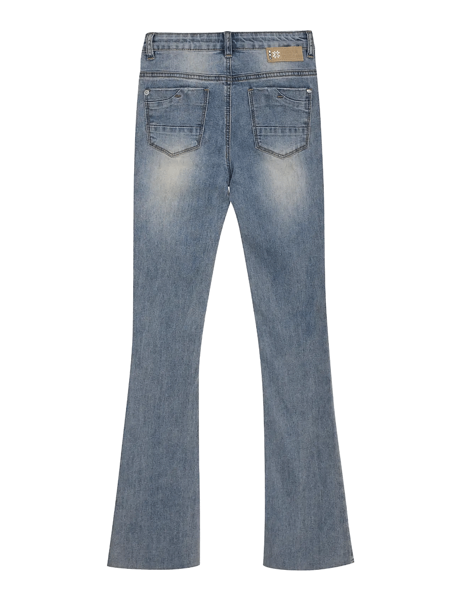 Indian Blue Jeans - Flared Fit Medium Denim - jeans bootcut - medium denim - 2