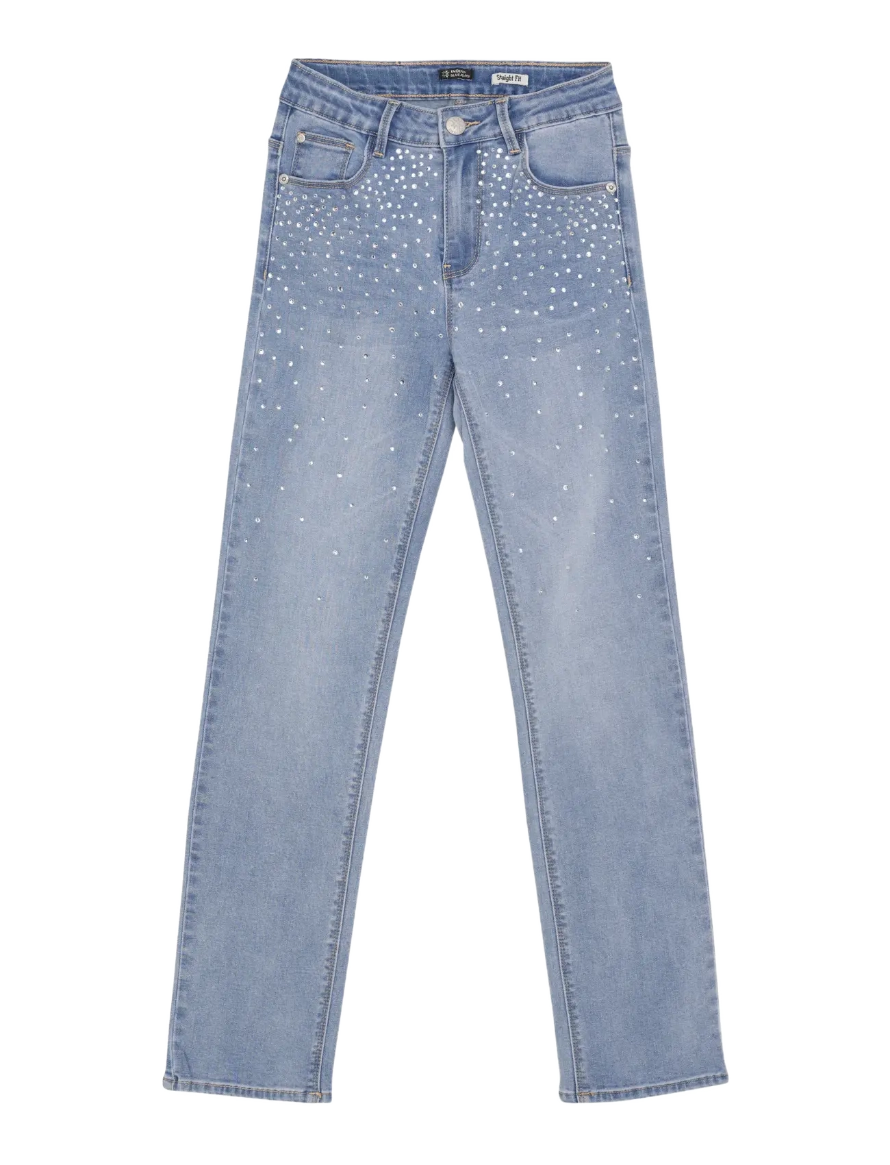 INDIAN Blau JEANS Straight Fit Studs Blau - 164 - Kinder