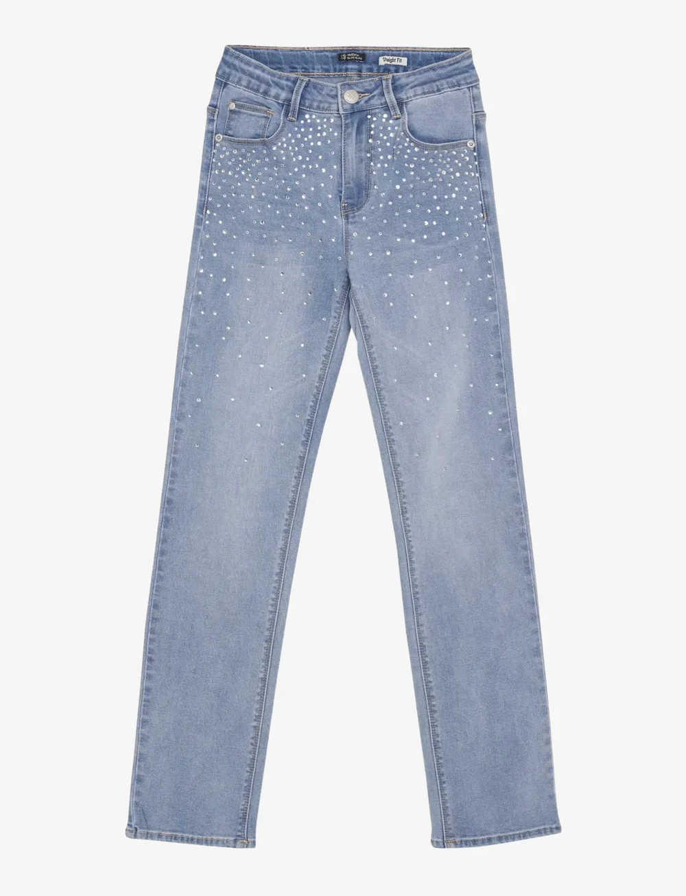 Indian Blue Jeans - Straight Fit Studs - regular jeans - light blue denim - 1