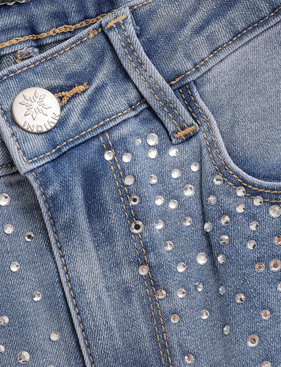 Indian Blue Jeans - Straight Fit Studs - suorat farkut - light blue denim - 4