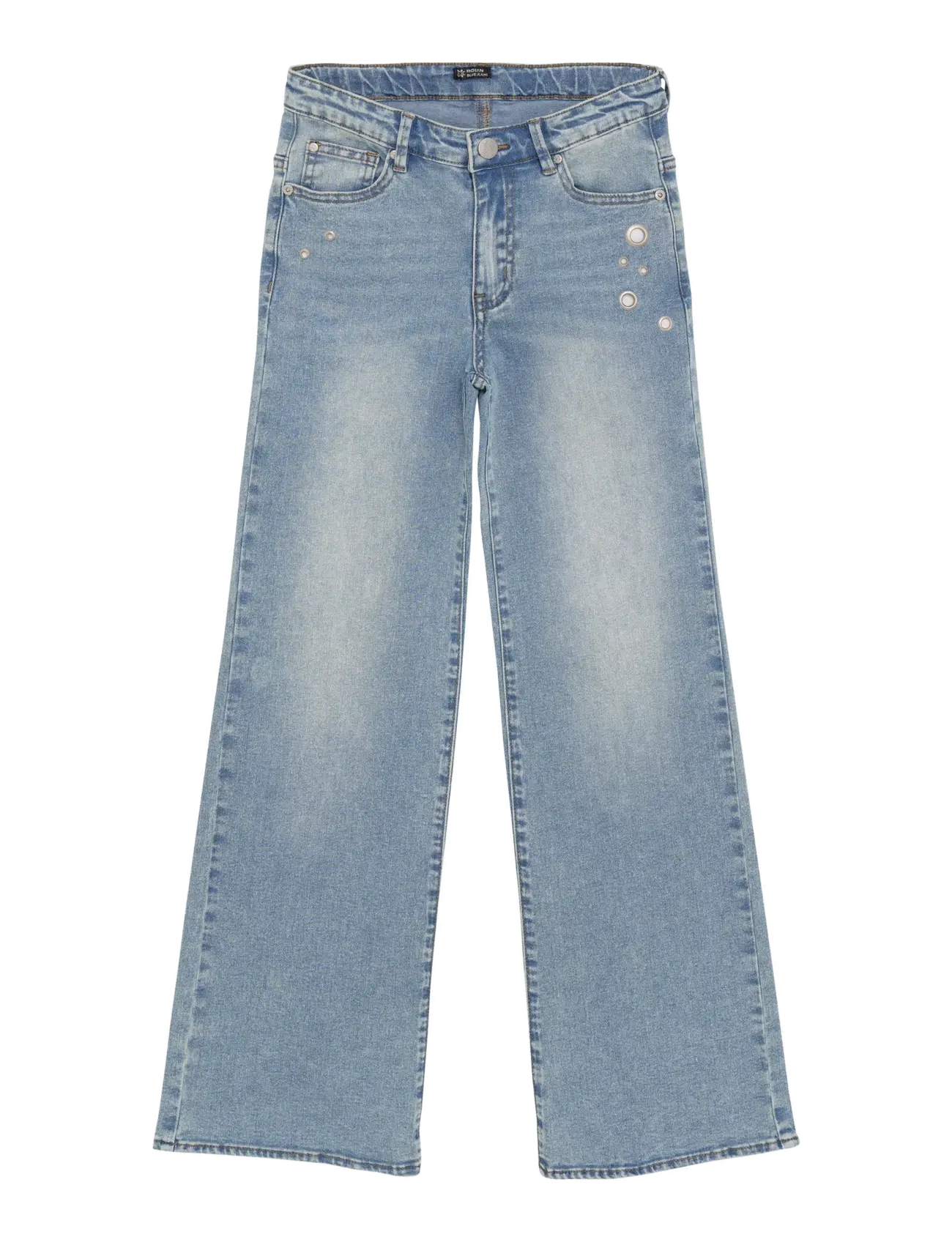 INDIAN Blau JEANS Wide Fit Eyelets Blau - 128 - Kinder
