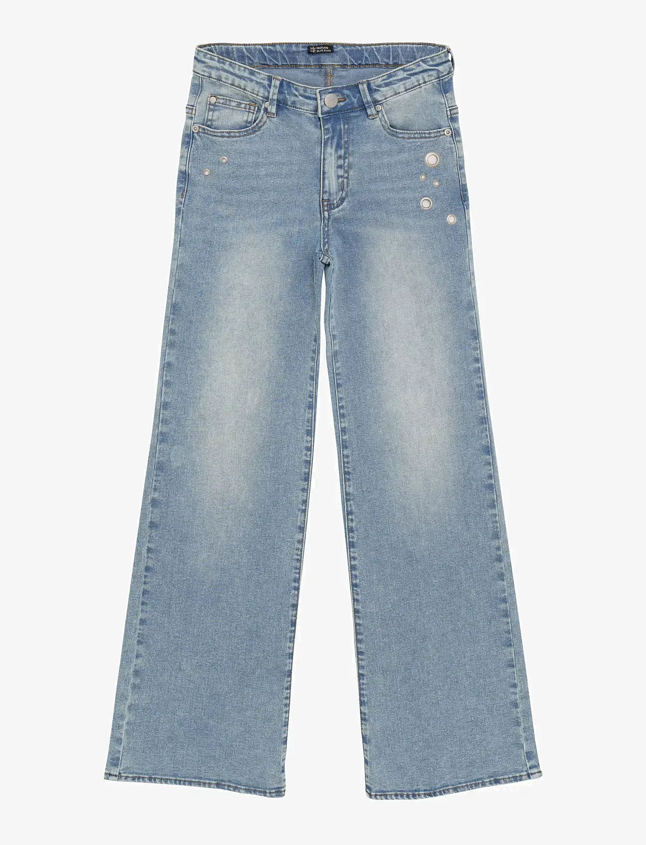 Indian Blue Jeans - Wide Fit Eyelets - vida jeans - medium denim - 1