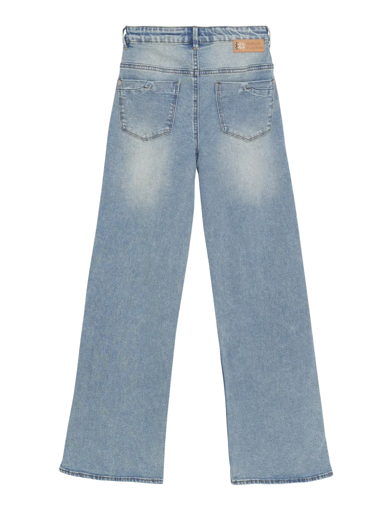 Indian Blue Jeans - Wide Fit Eyelets - džinsi ar platām starām - medium denim - 2