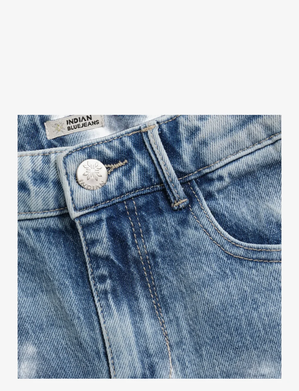 Indian Blue Jeans - Wide Fit Medium Denim - jeans met wijde pijpen - medium denim - 3