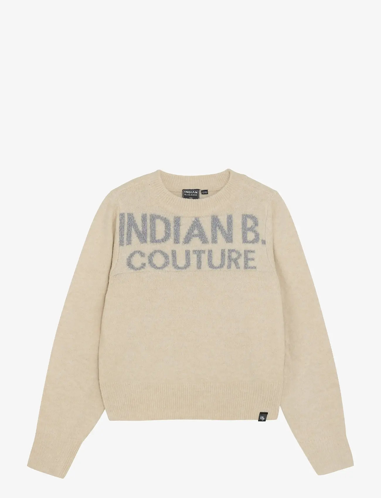 Indian Blue Jeans - Knitted Sweater Text - sweatshirts - sandshell - 1