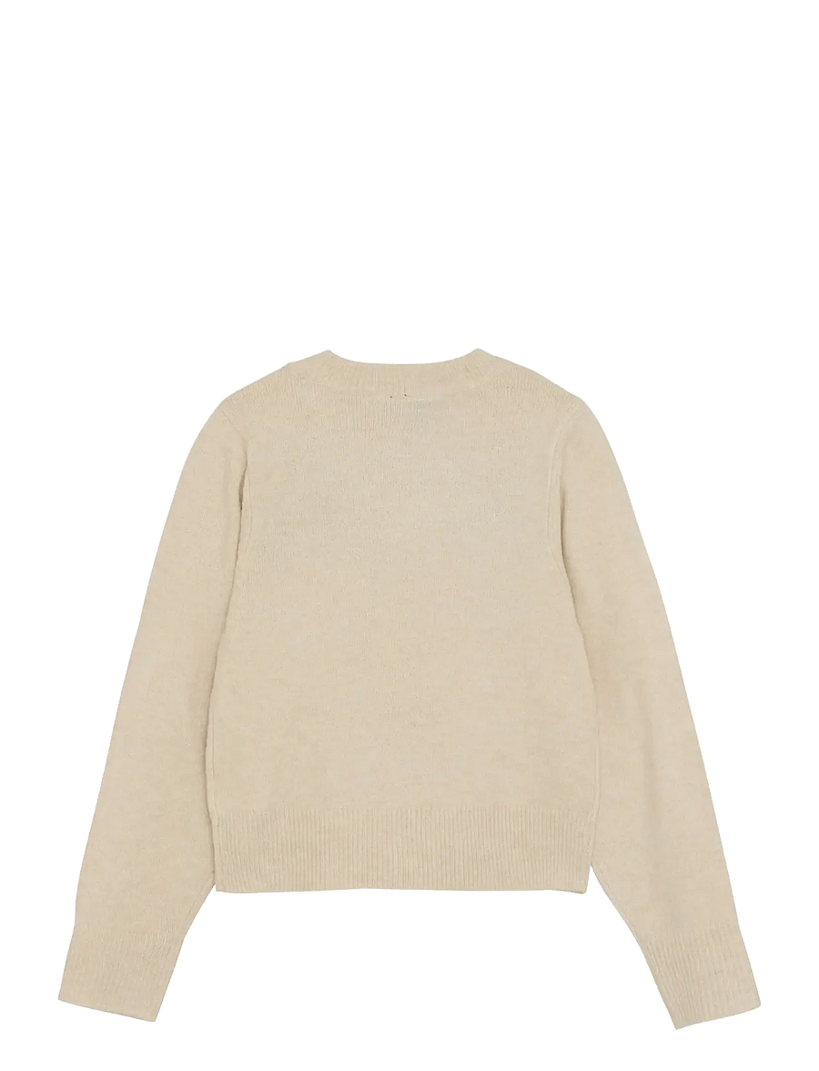 Indian Blue Jeans - Knitted Sweater Text - sweatshirts - sandshell - 2