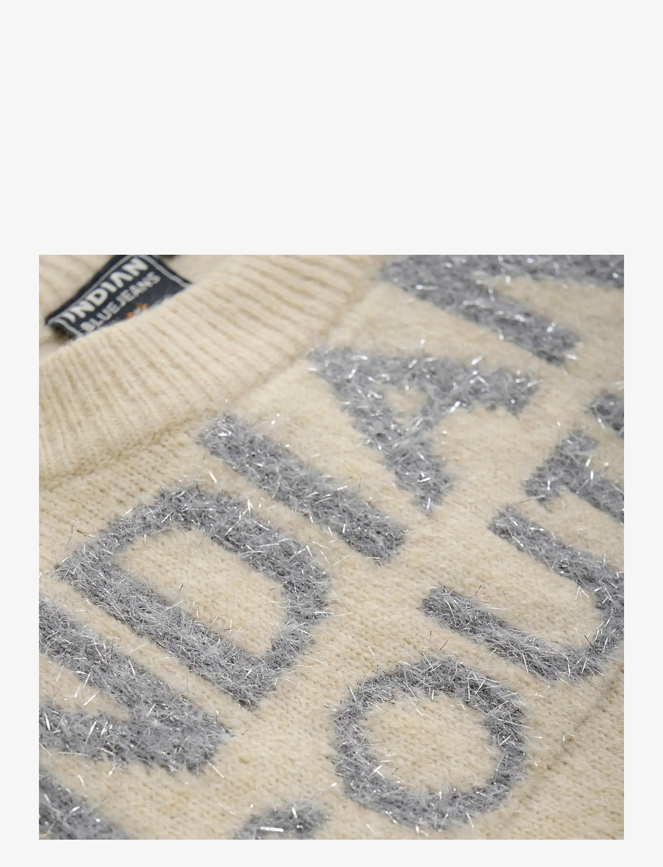 Indian Blue Jeans - Knitted Sweater Text - sweatshirts - sandshell - 3
