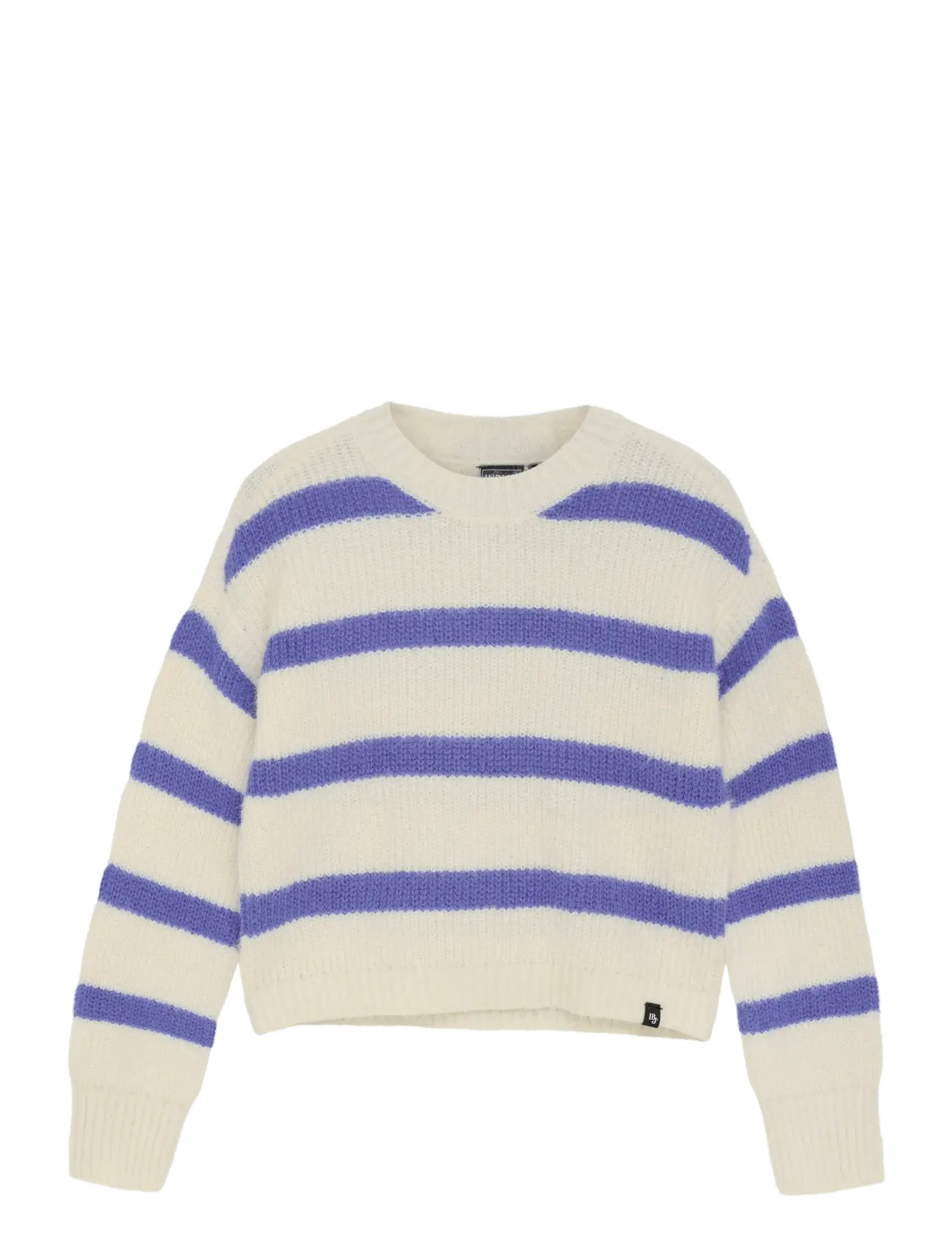 INDIAN Blau JEANS Strickwaren Fuzzy Stripe Cream - 116 - Kinder