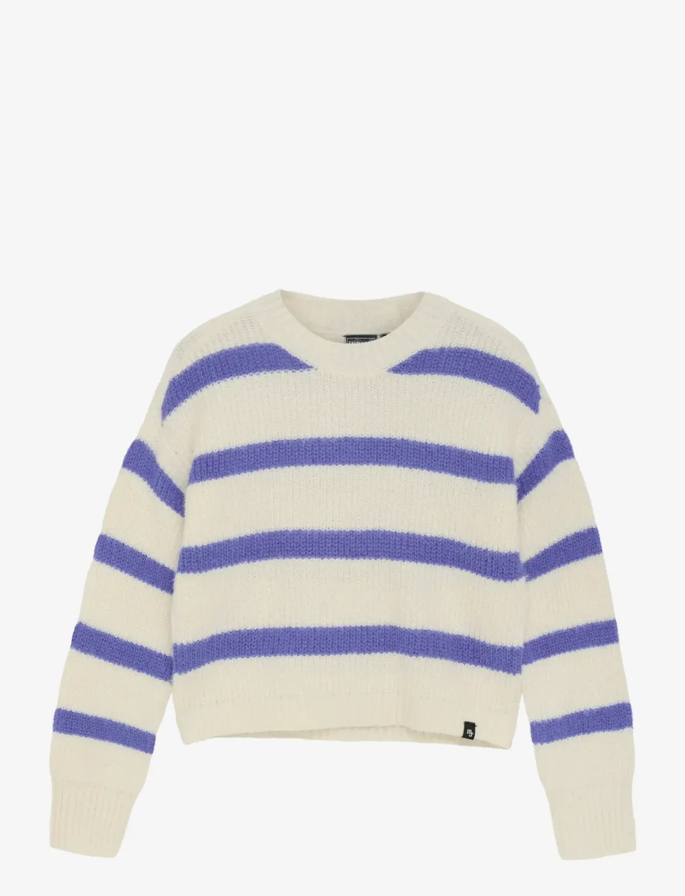 Indian Blue Jeans - Knitwear Fuzzy Stripe - pullover - cloud - 1