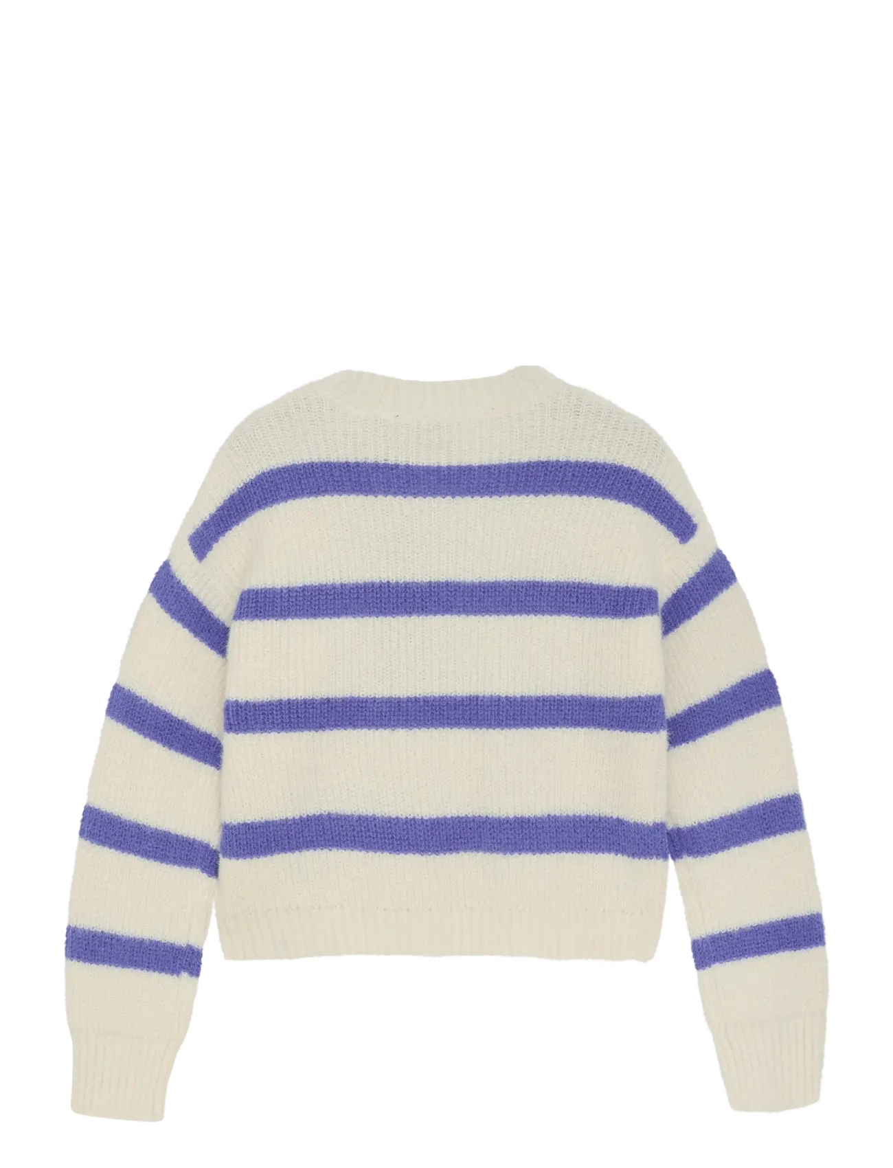 Indian Blue Jeans - Knitwear Fuzzy Stripe - peysur - cloud - 2