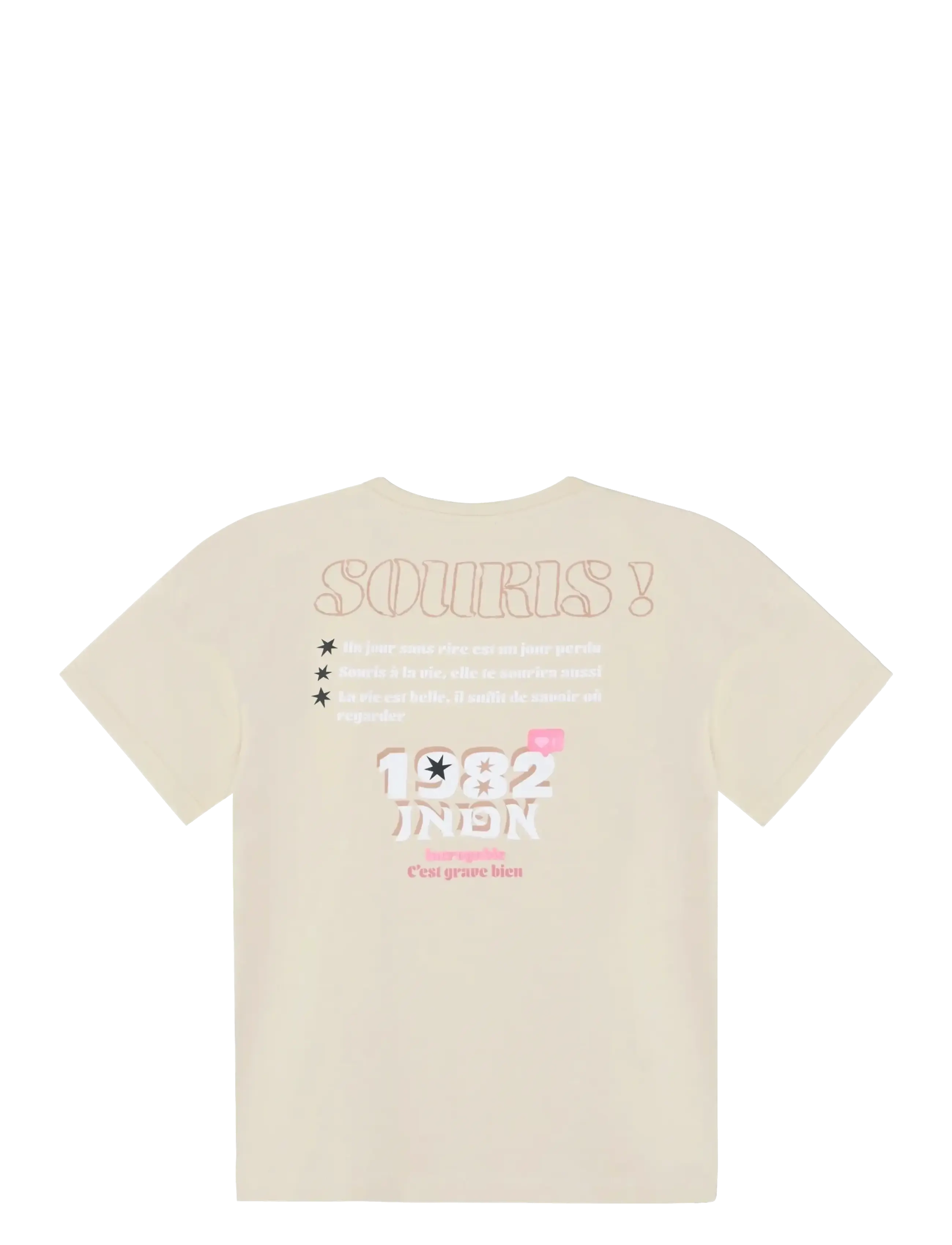 Indian Blue Jeans - T-shirt Festival - korte mouwen - sandshell - 2