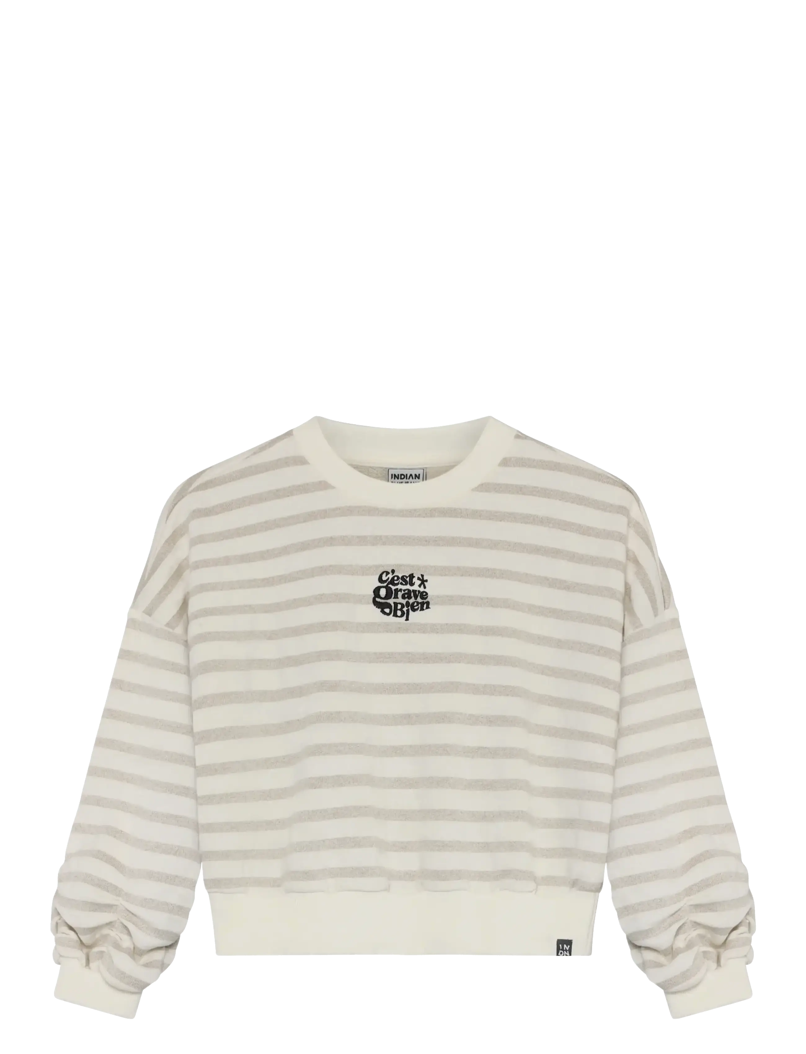 Indian Blue Jeans Sweater Glitter - Riided - CLOUD / beige