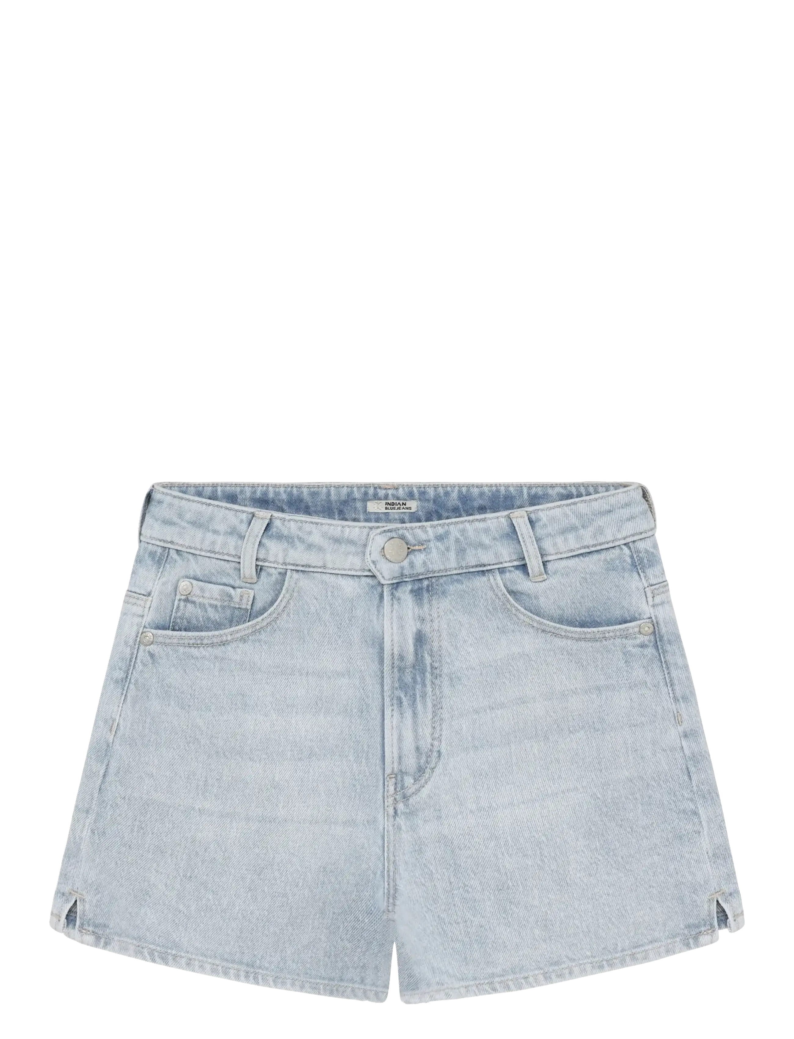 Indian Blue Jeans Wide Denim Short Light - Shorts - USED LIGHT DENIM / blue