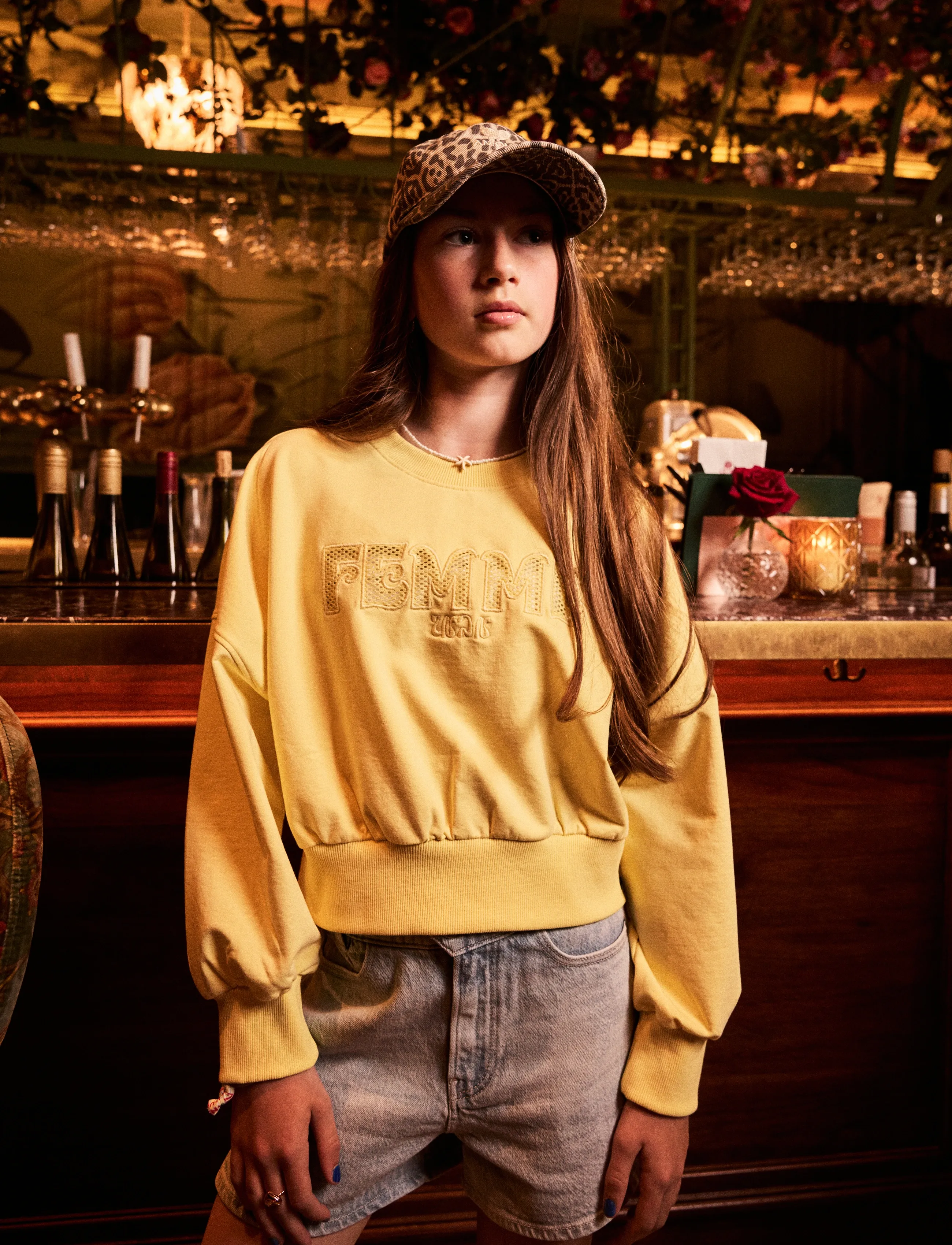 Indian Blue Jeans Wide Denim Short Light - Jeansshorts - USED LIGHT DENIM / blue