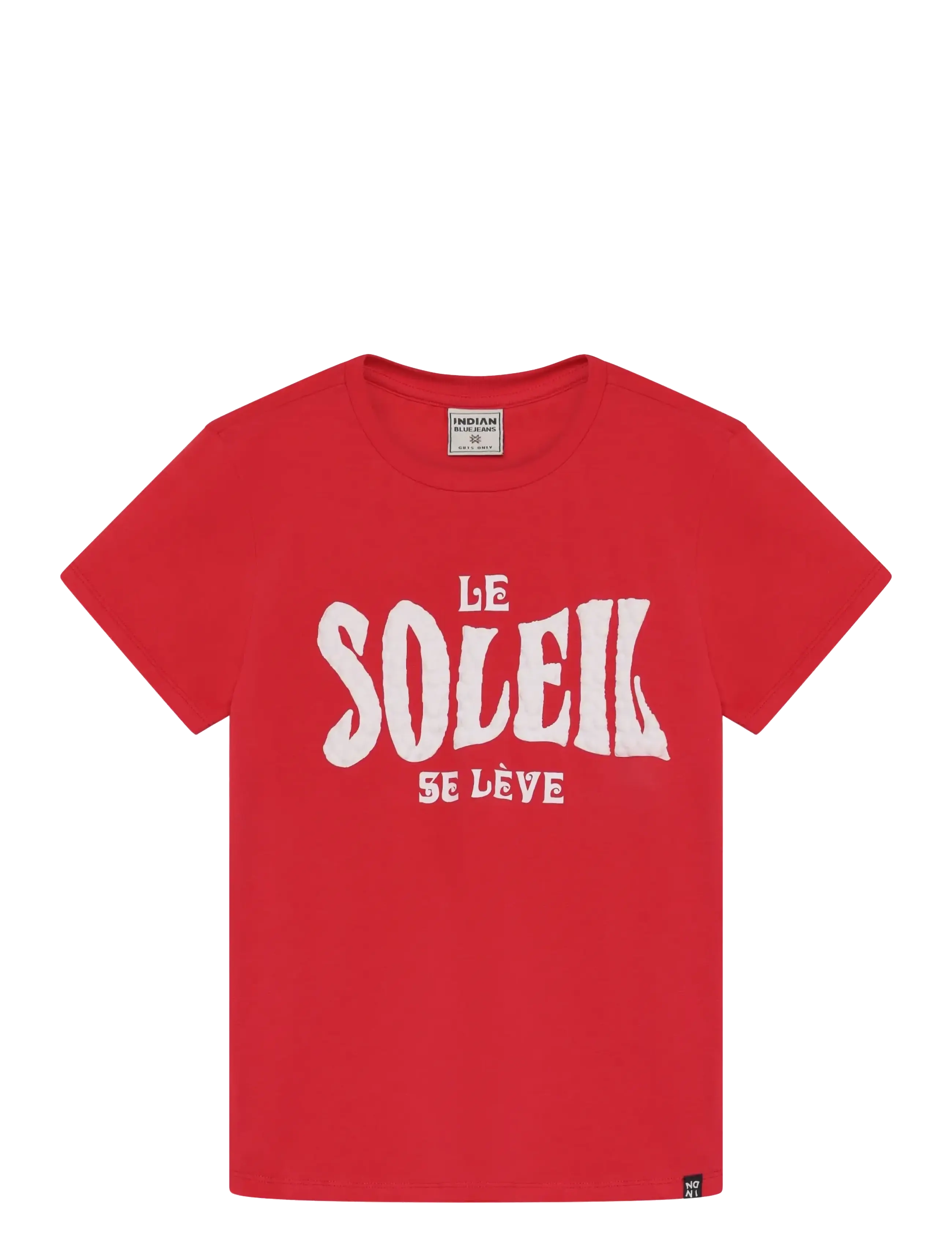 Indian Blue Jeans T-shirt Puffprint - Indian Blue Jeans - LOLLIPOP / red