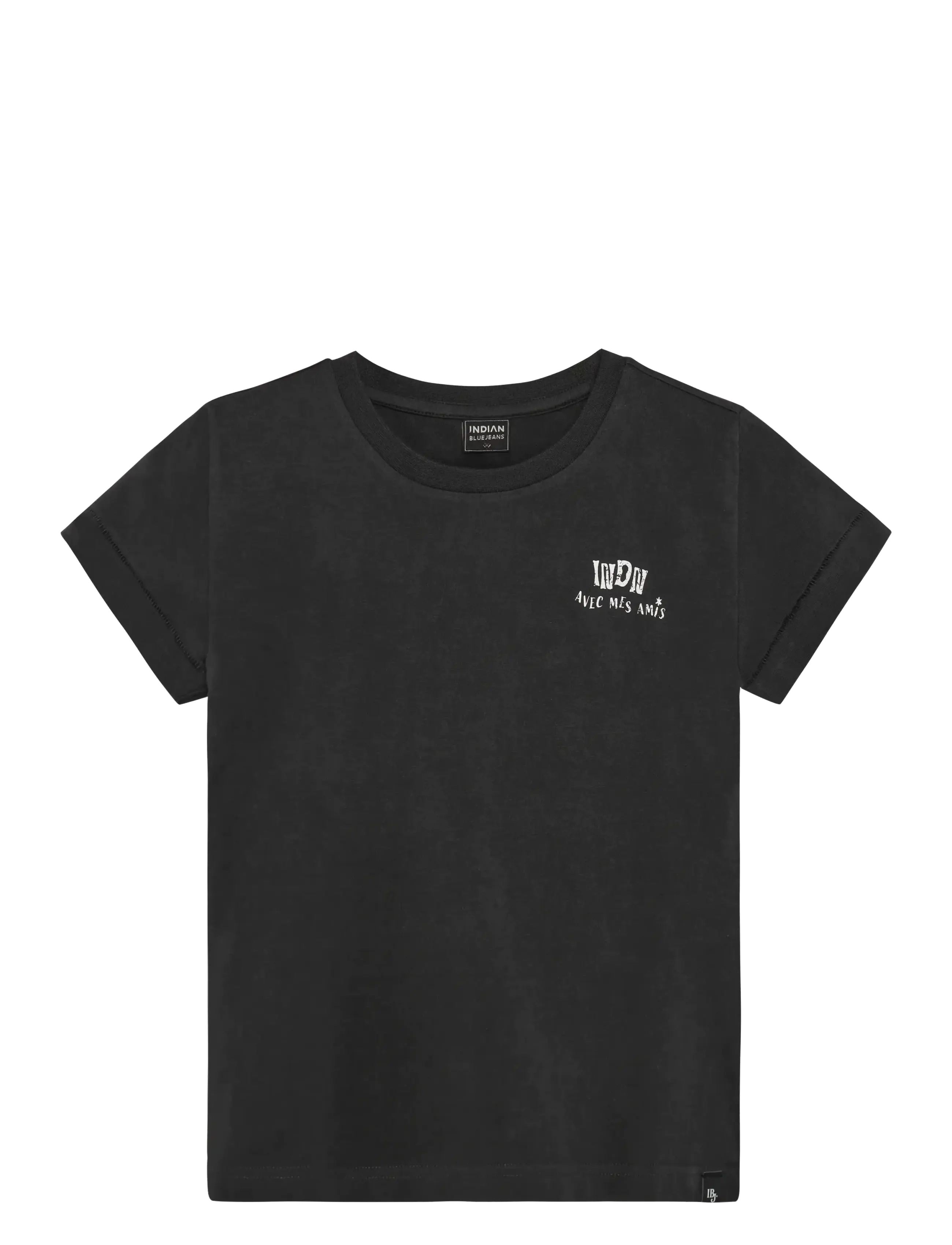 INDIAN Blau JEANS T-Shirt Washed Print Schwarz - 128 - Kinder