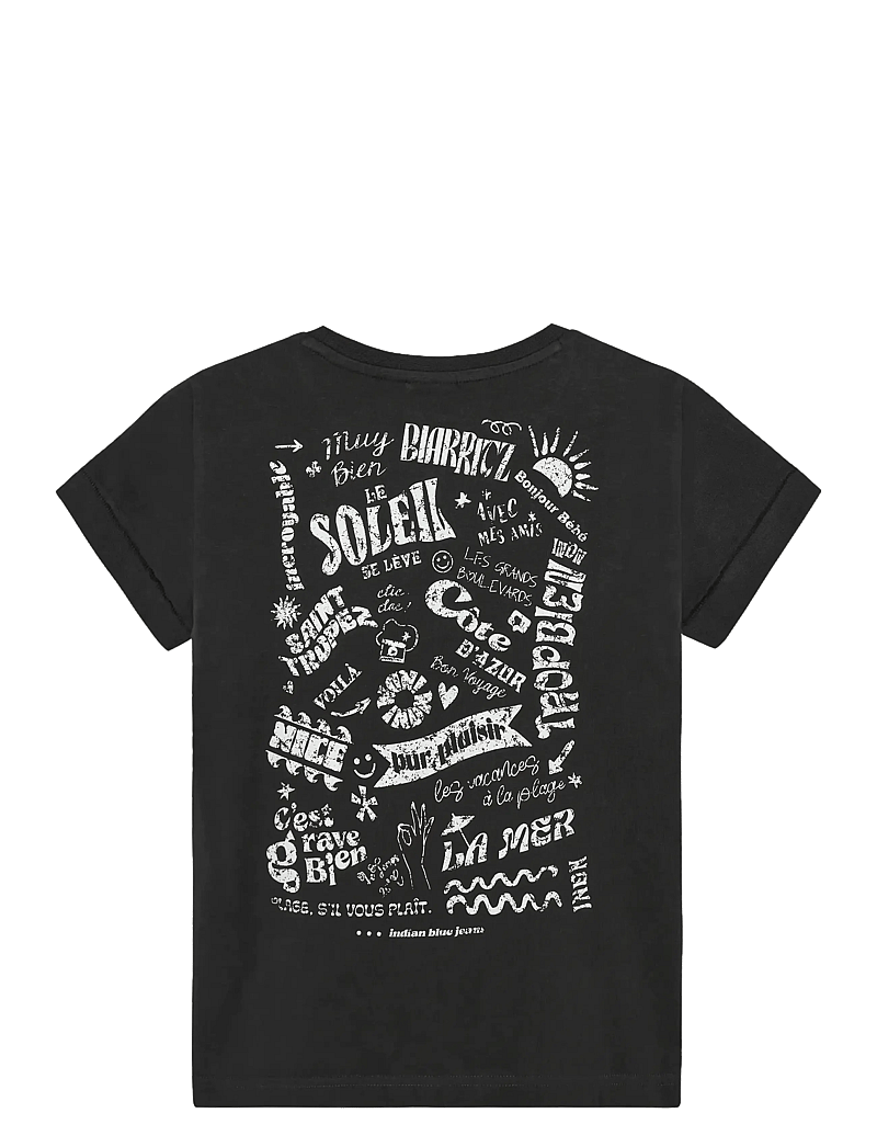 Indian Blue Jeans - T-shirt Washed Print - kortärmade t-shirts - phantom - 2