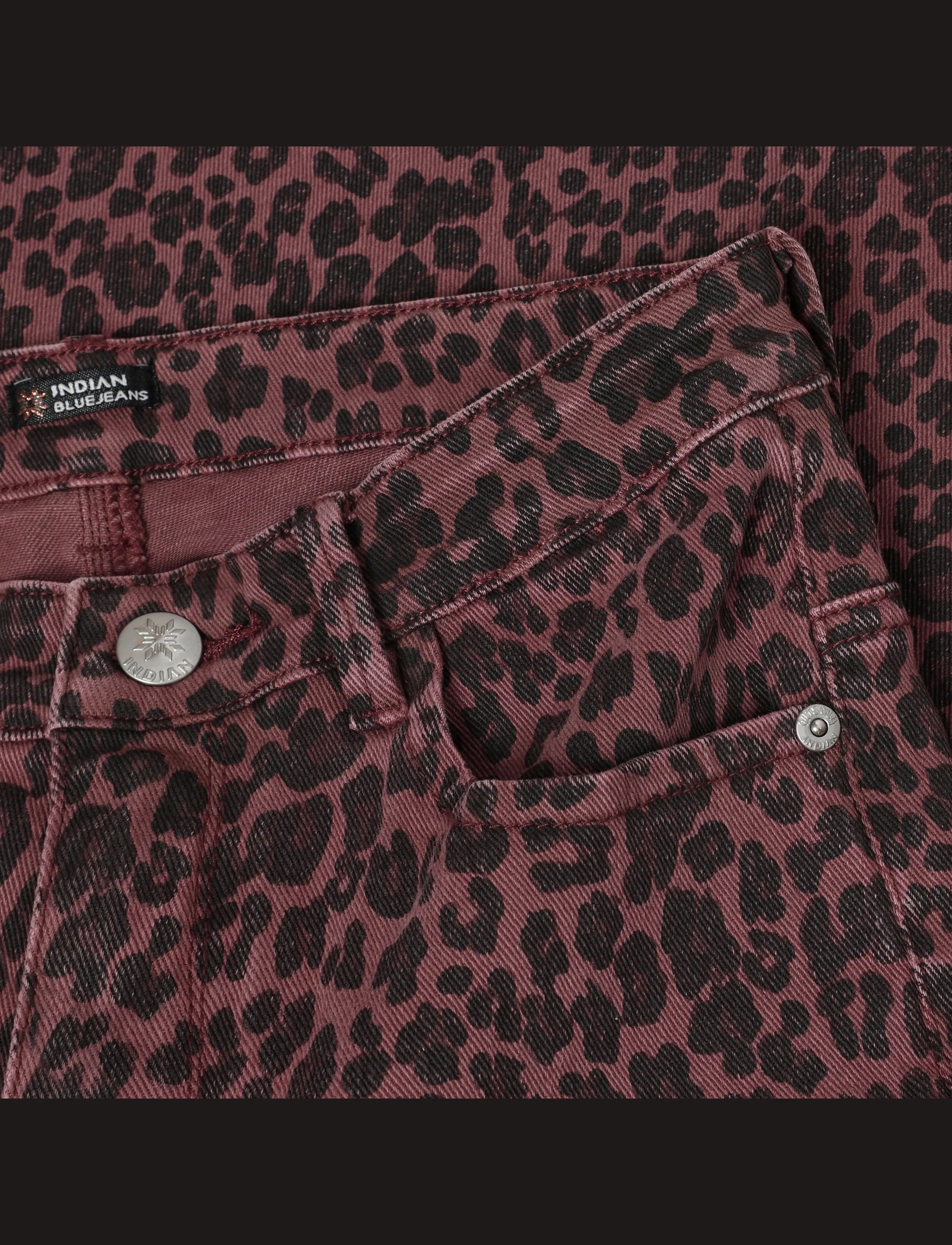 Indian Blue Jeans - Wide Fit Animal - hosen mit weitem bein - fig - 2