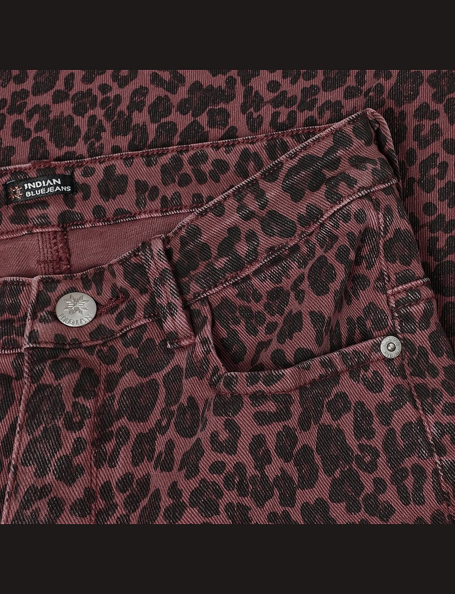 Indian Blue Jeans - Wide Fit Animal - hosen mit weitem bein - fig - 2