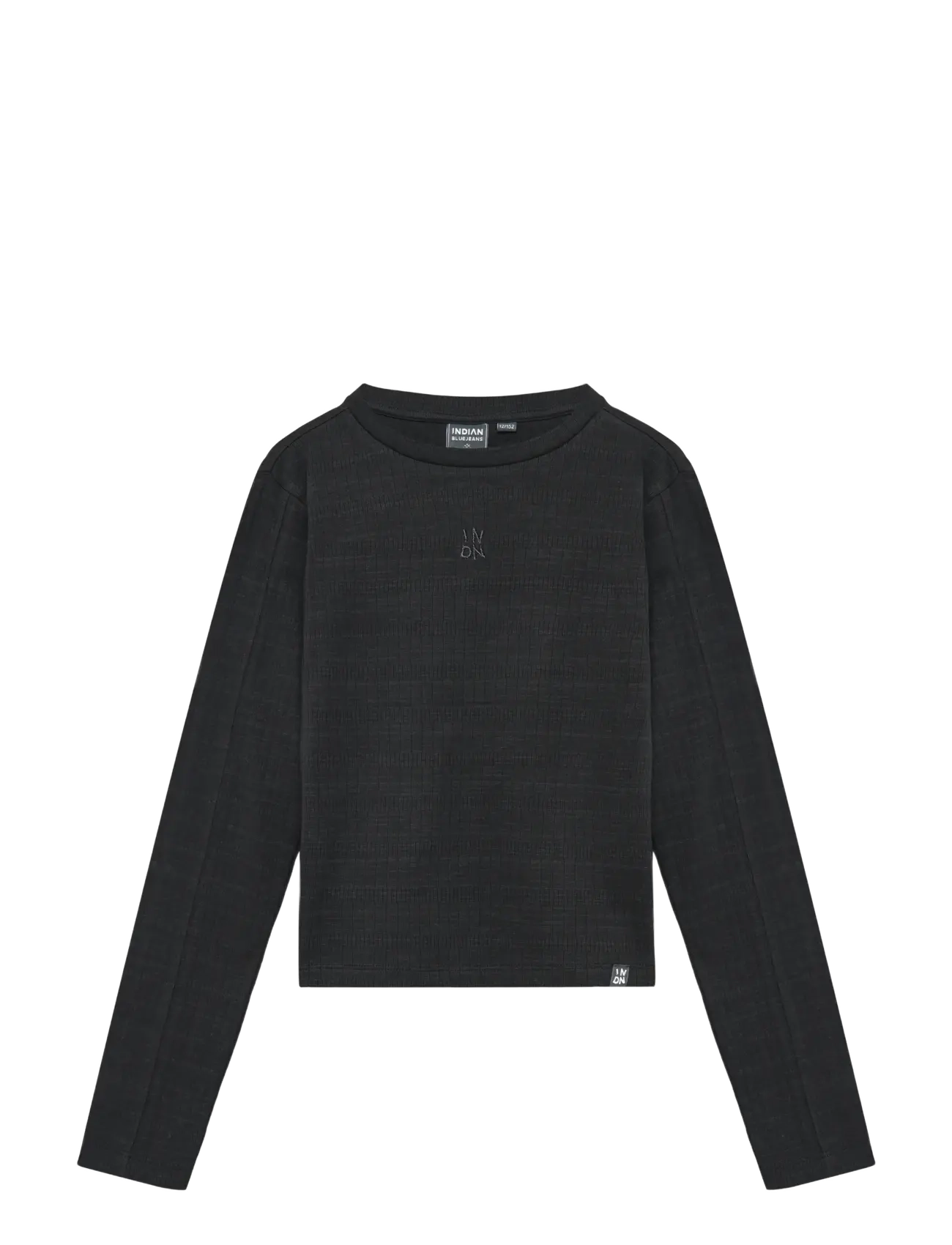 Indian Blue Jeans Longsleeve Rib - Indian Blue Jeans - BLACK / black