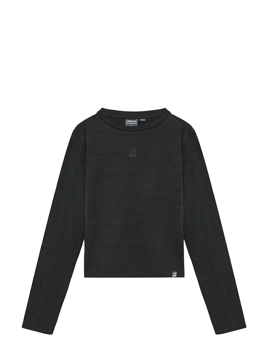 Indian Blue Jeans - Longsleeve Rib - black - 0