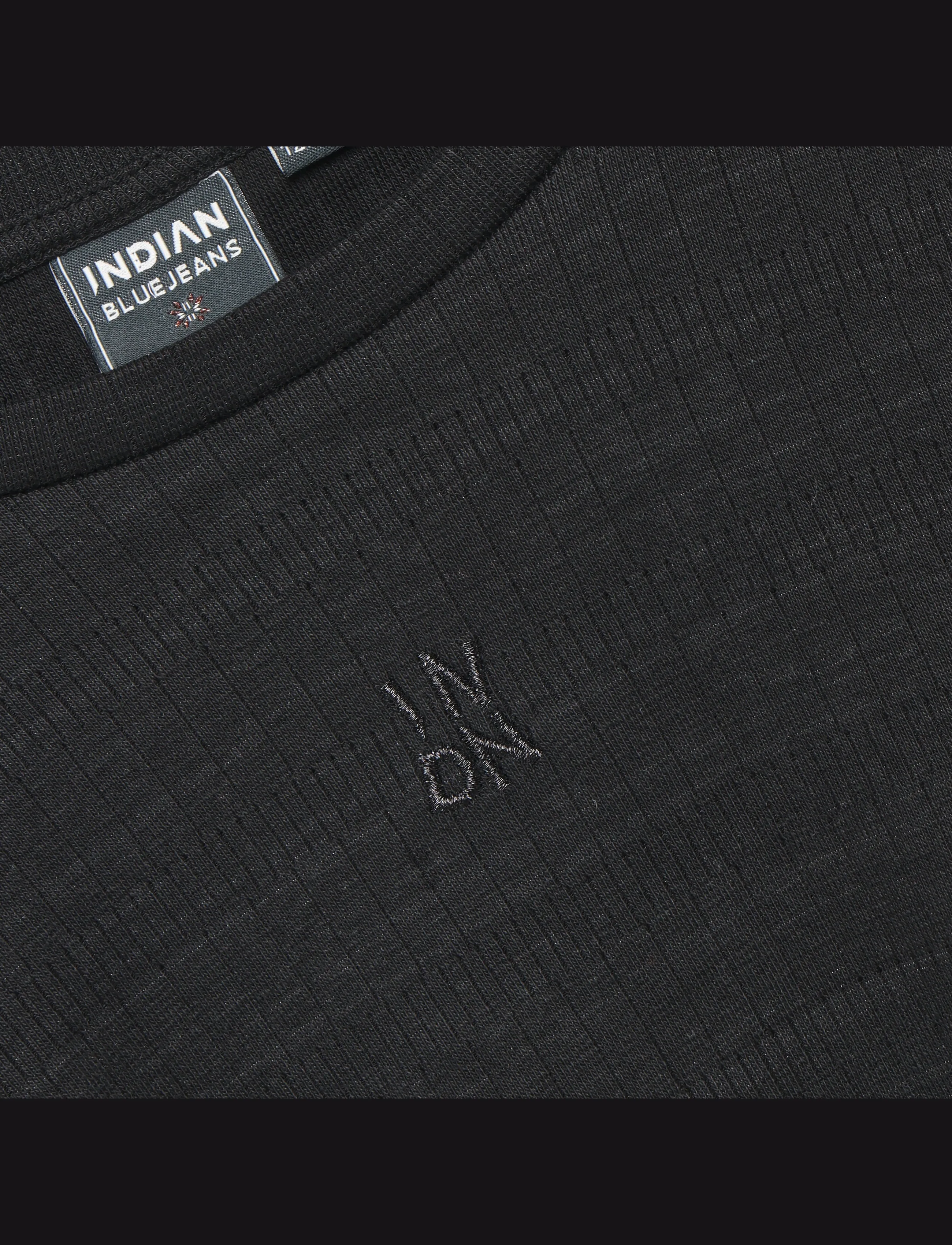 Indian Blue Jeans - Longsleeve Rib - black - 2