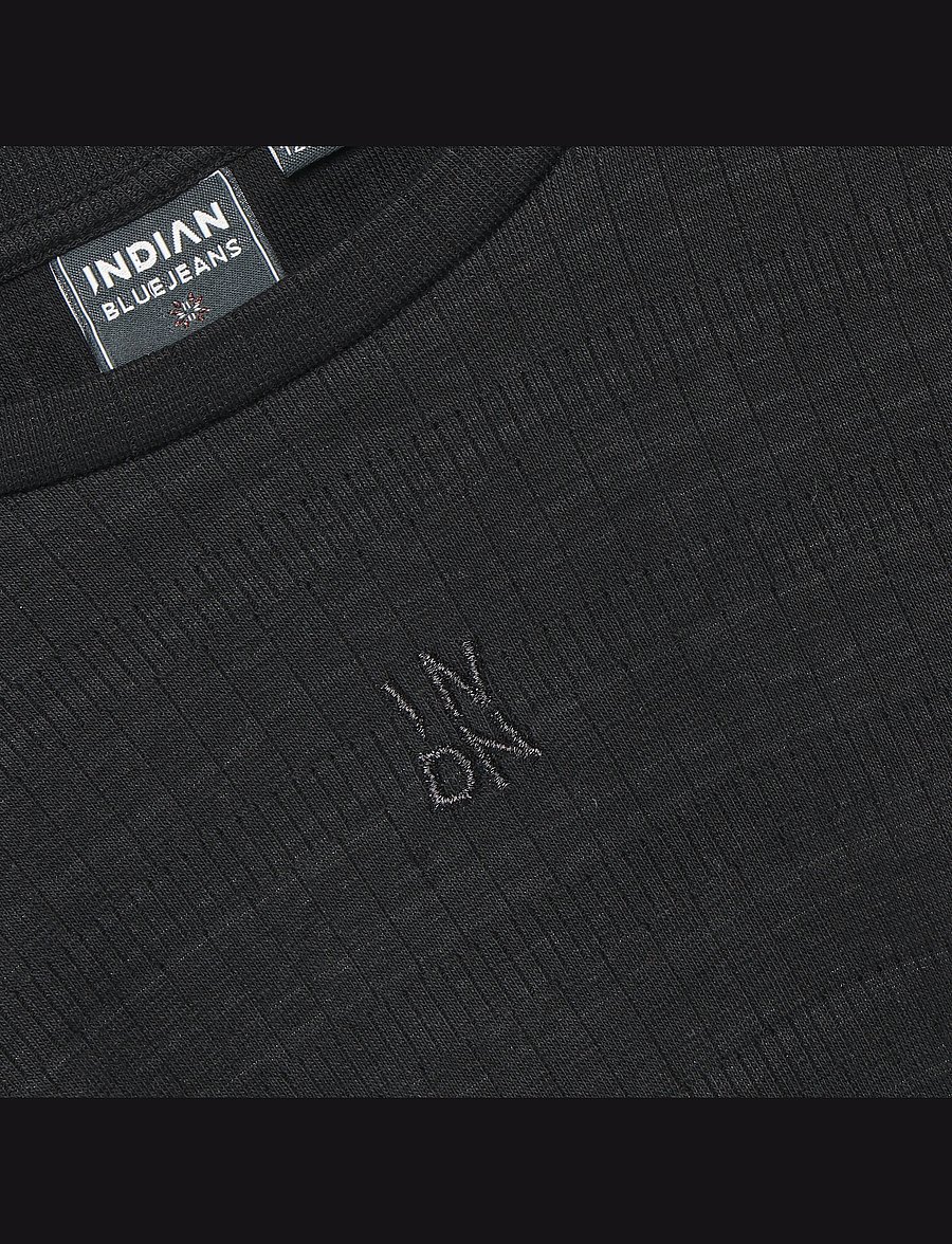 Indian Blue Jeans - Longsleeve Rib - black - 2