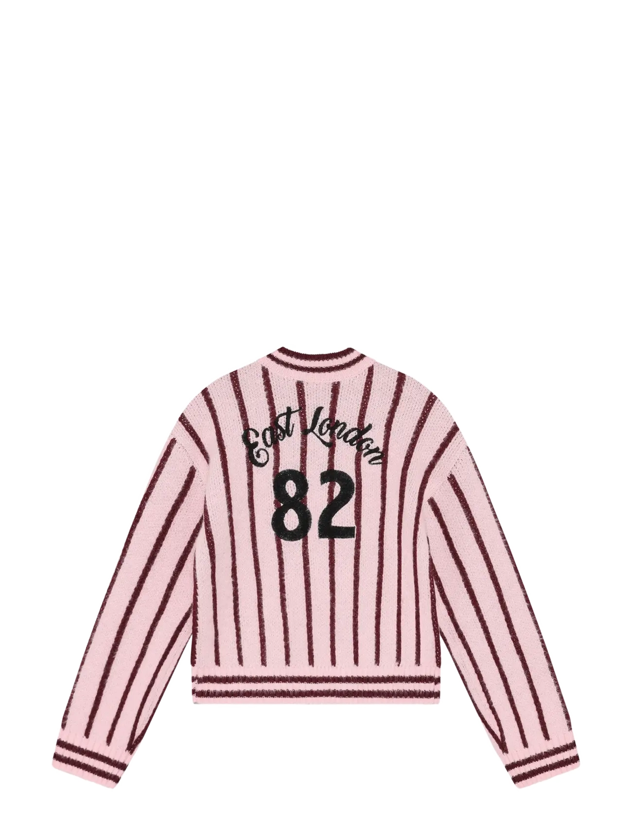Indian Blue Jeans - Knitwear Fuzzy Stripe - höstkläder - flushing pink - 1