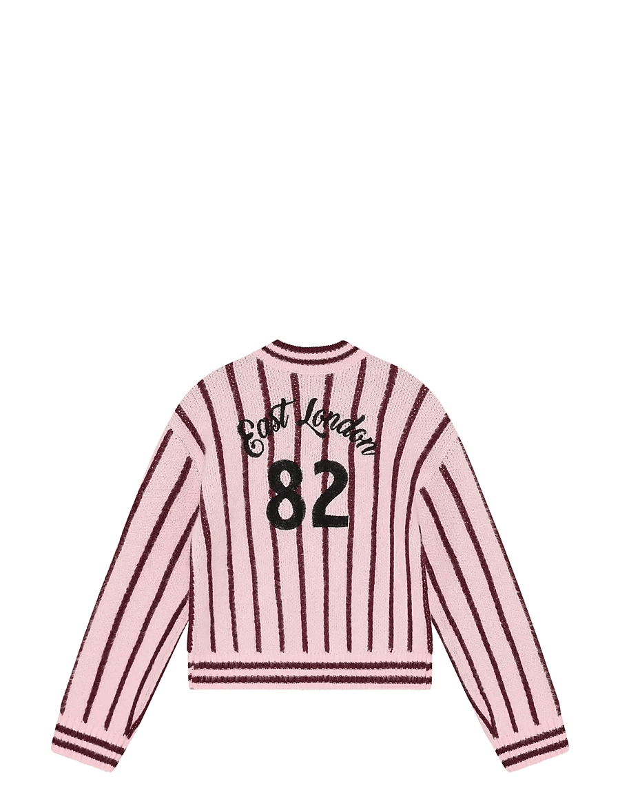Indian Blue Jeans - Knitwear Fuzzy Stripe - pullover - flushing pink - 1