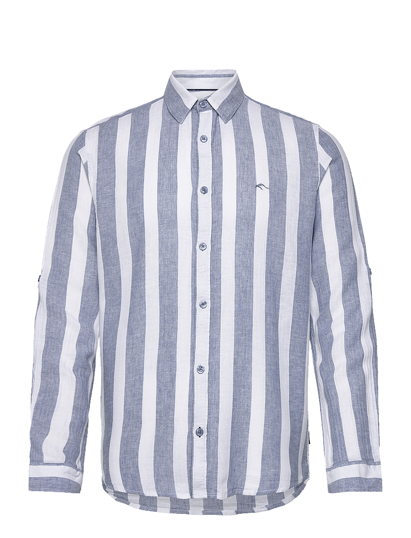 INDICODE - INDonuld - leinenhemden - copen blue - 0