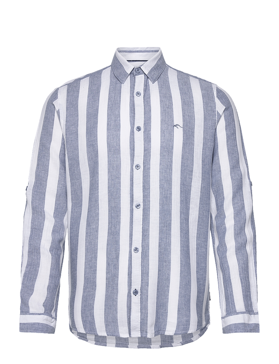 INDICODE - INDonuld - linneskjortor - copen blue - 0
