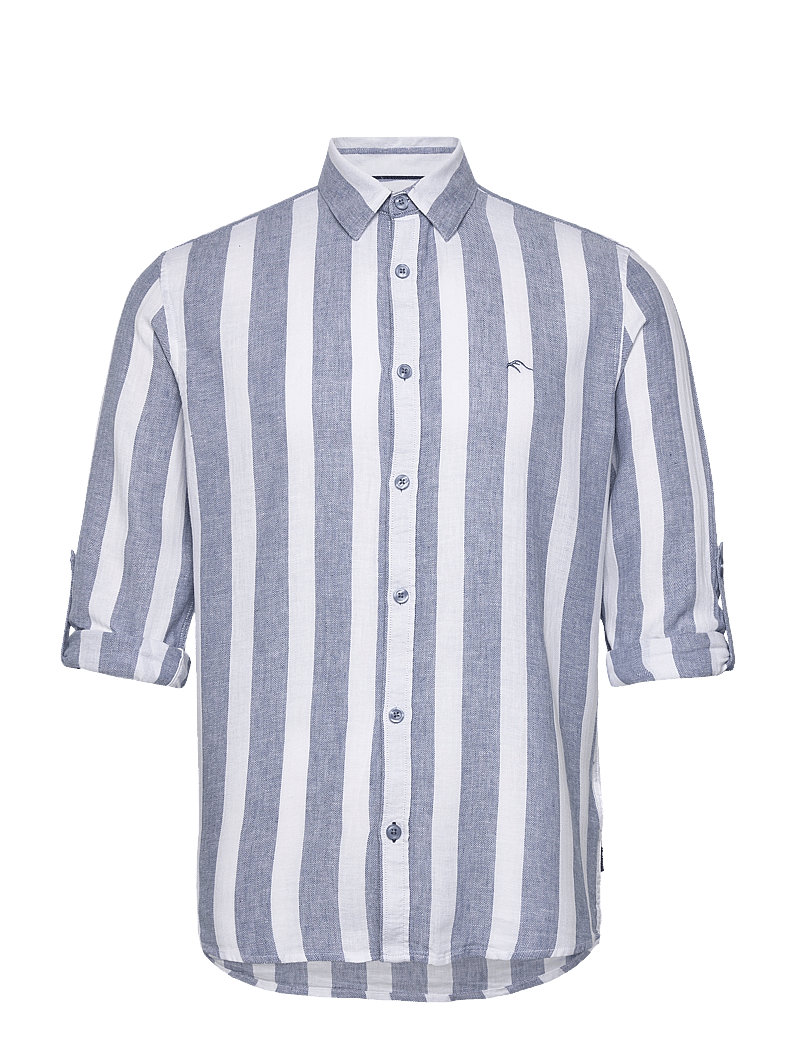 INDICODE - INDonuld - leinenhemden - copen blue - 2