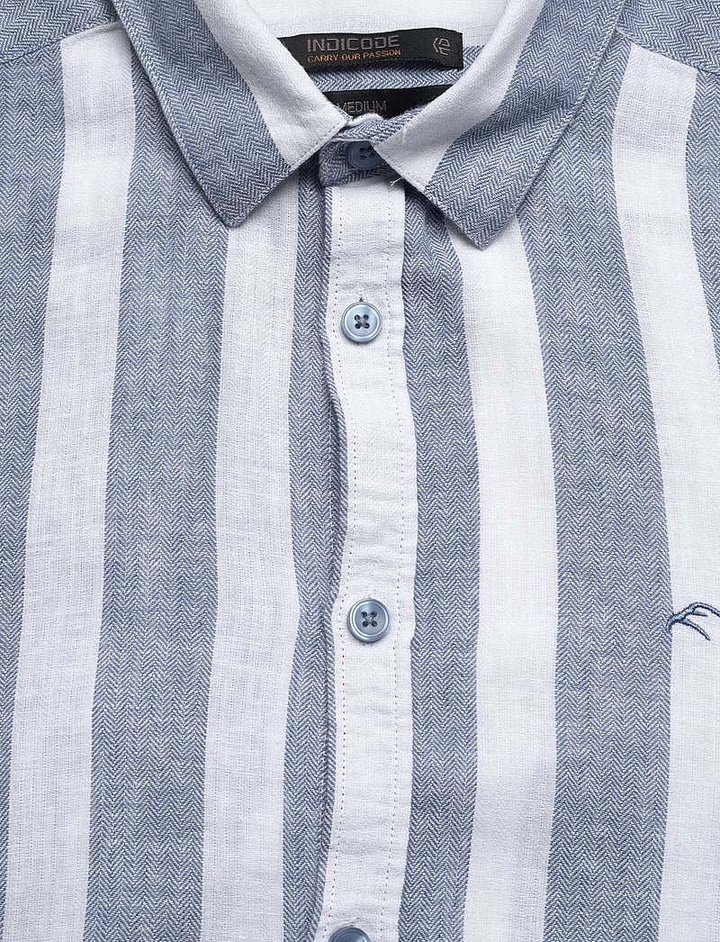 INDICODE - INDonuld - leinenhemden - copen blue - 3