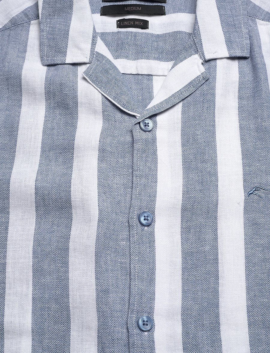 INDICODE - INCarlui - leinenhemden - copen blue - 2
